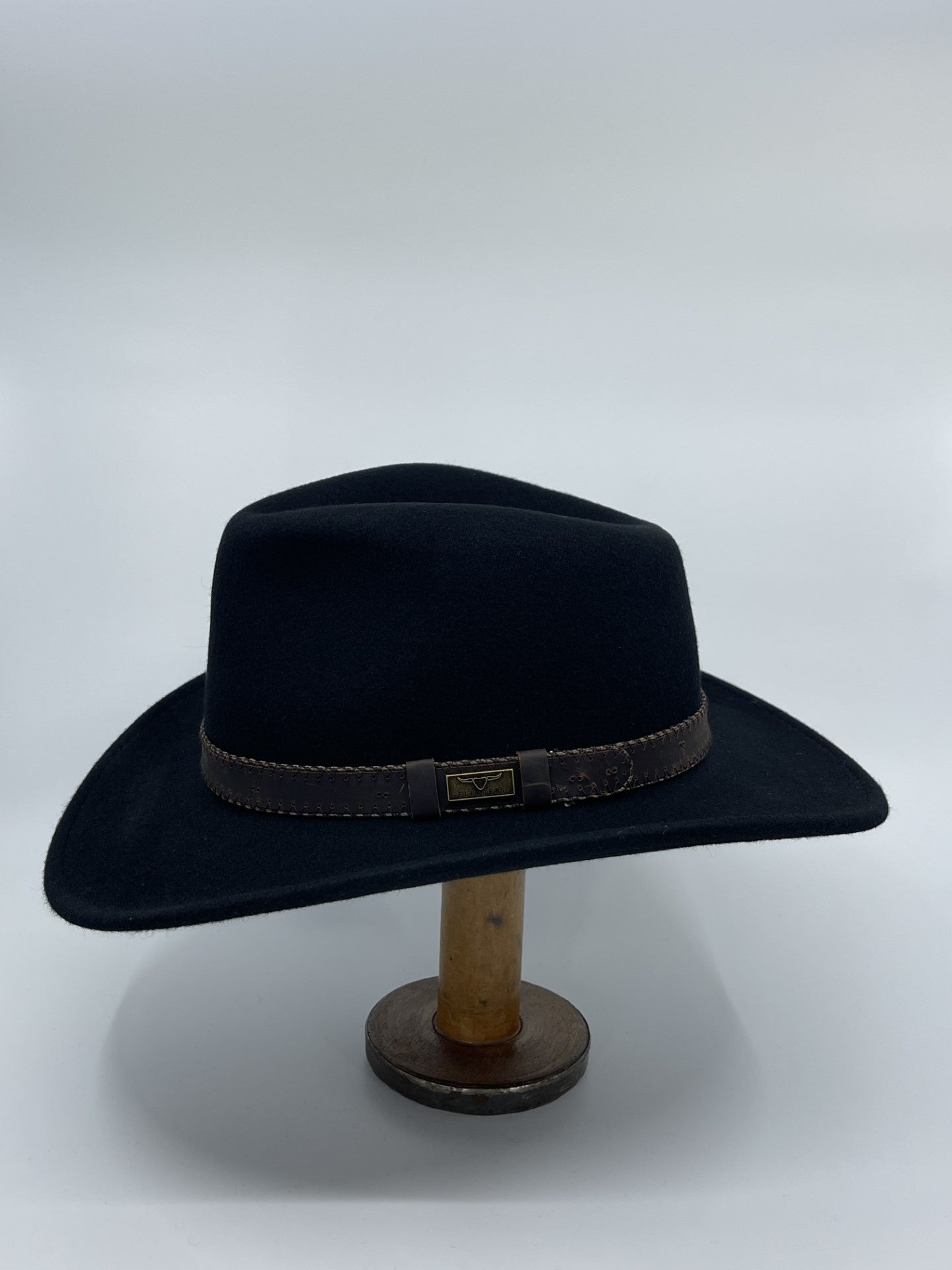 Buck Flinders Wool Felt Outback Hat | Black -  - Beechworth Emporium