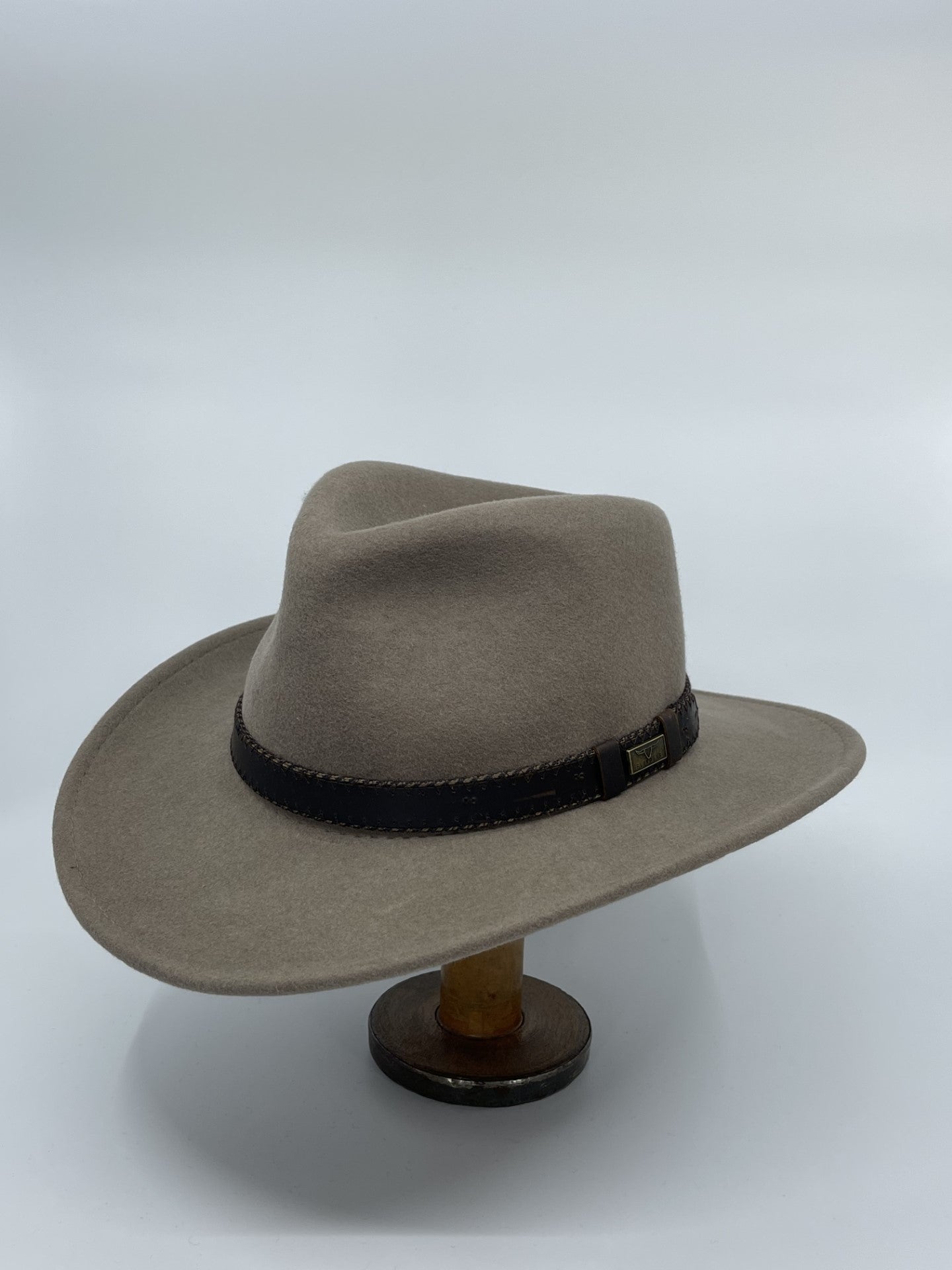 Buck Flinders Wool Felt Outback Hat | Putty - Avenel of Melbourne - Beechworth Emporium