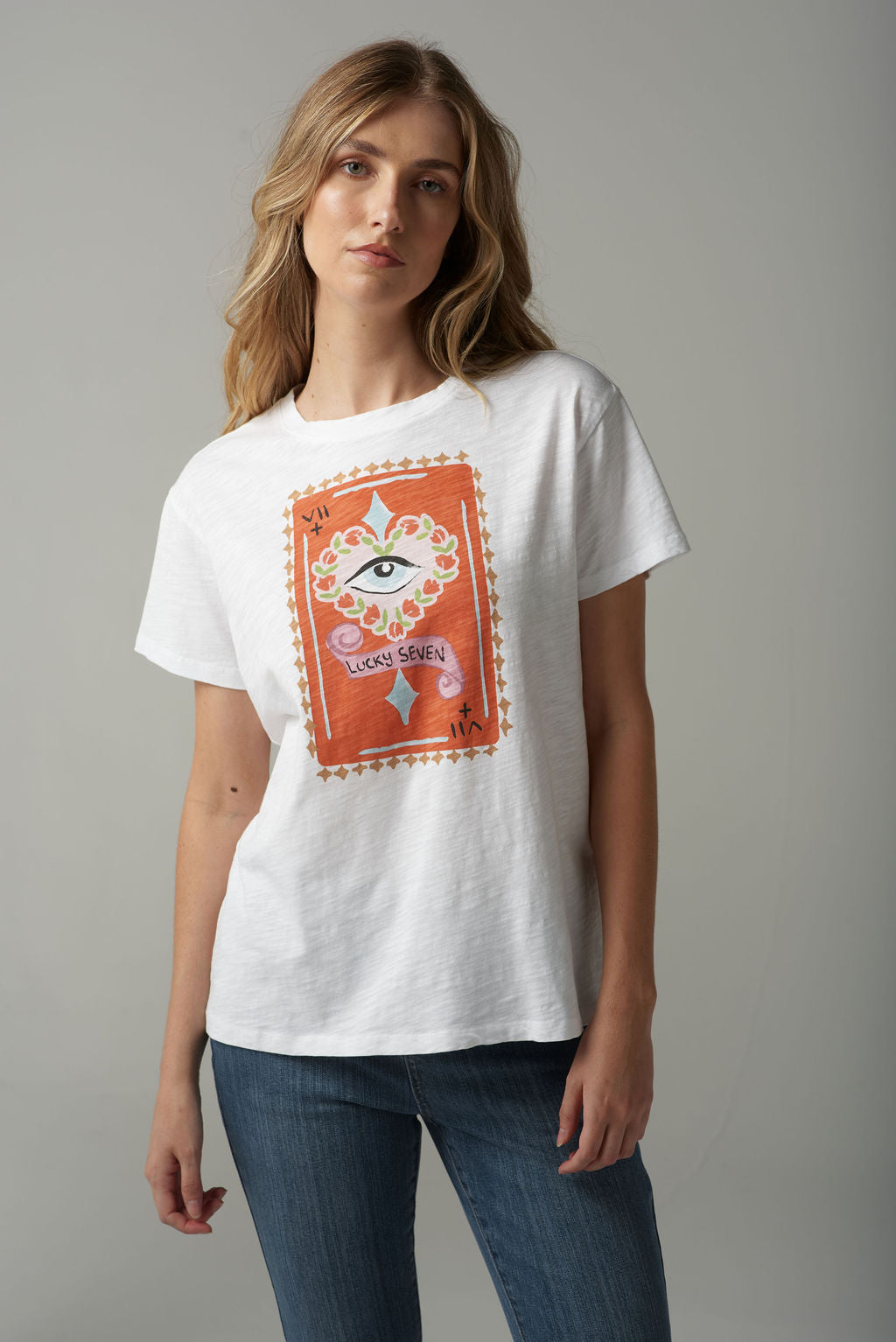 Lucky Seven Printed Tee