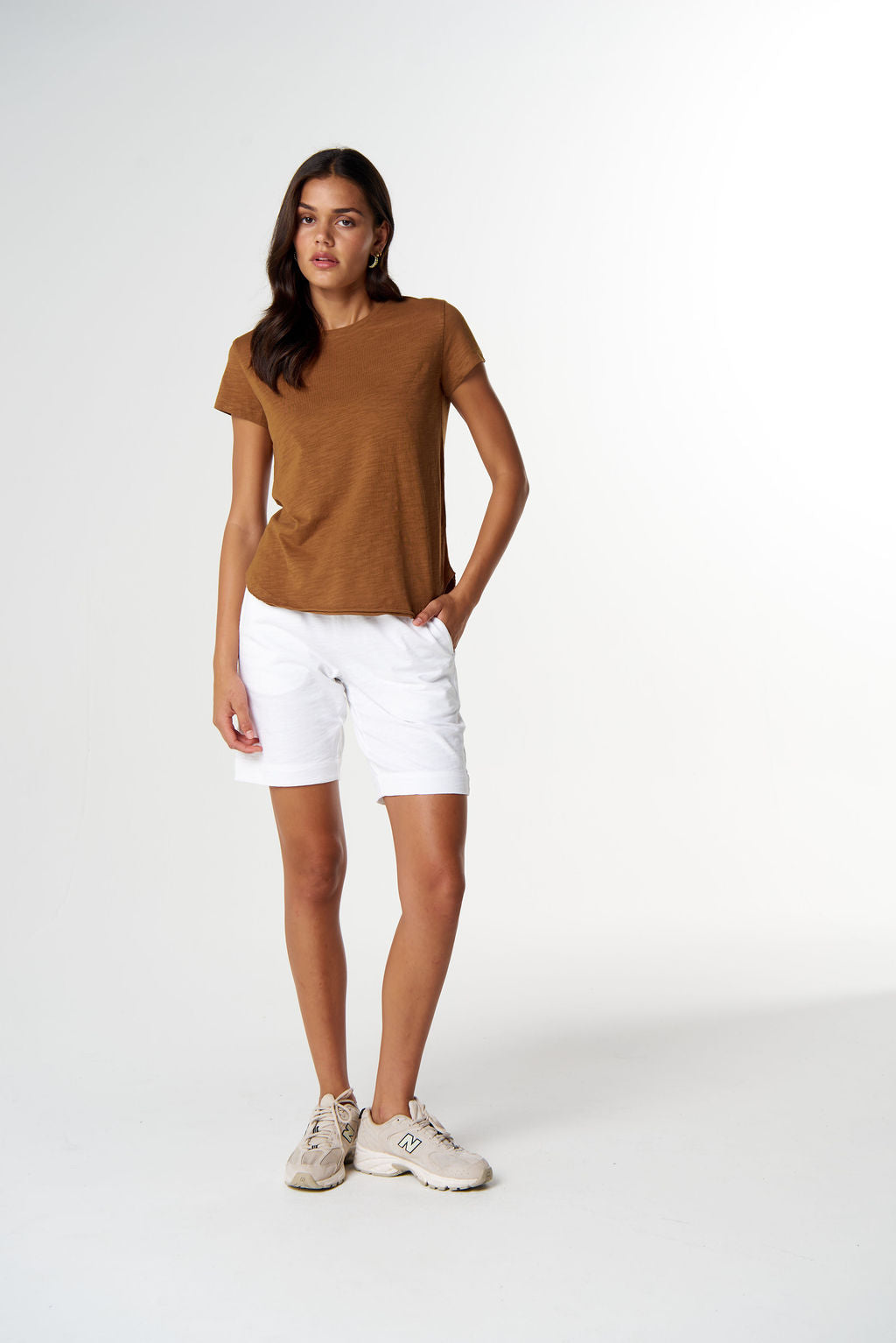 The Shaped Hem Tee | Fox