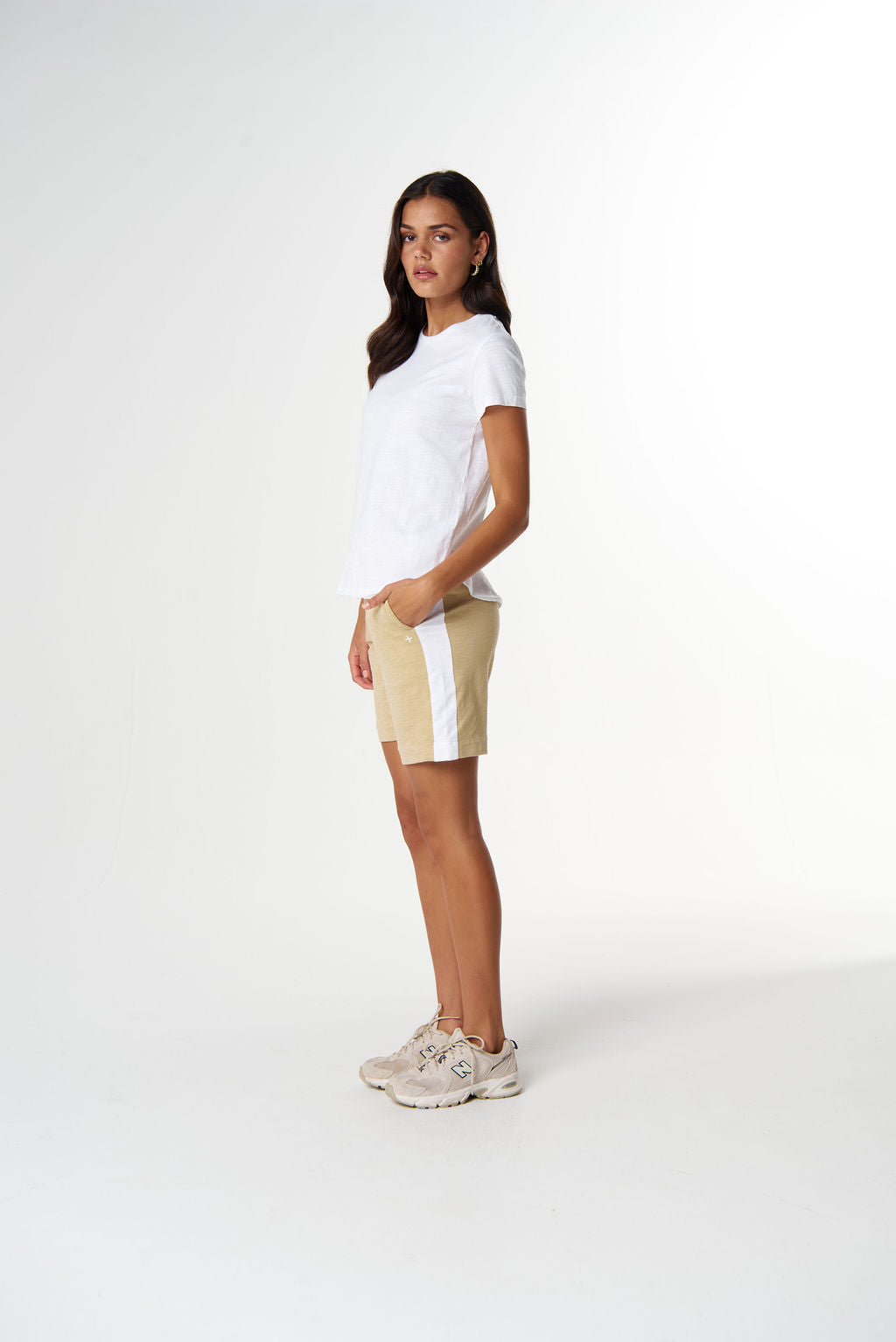 The Shaped Hem Tee | White