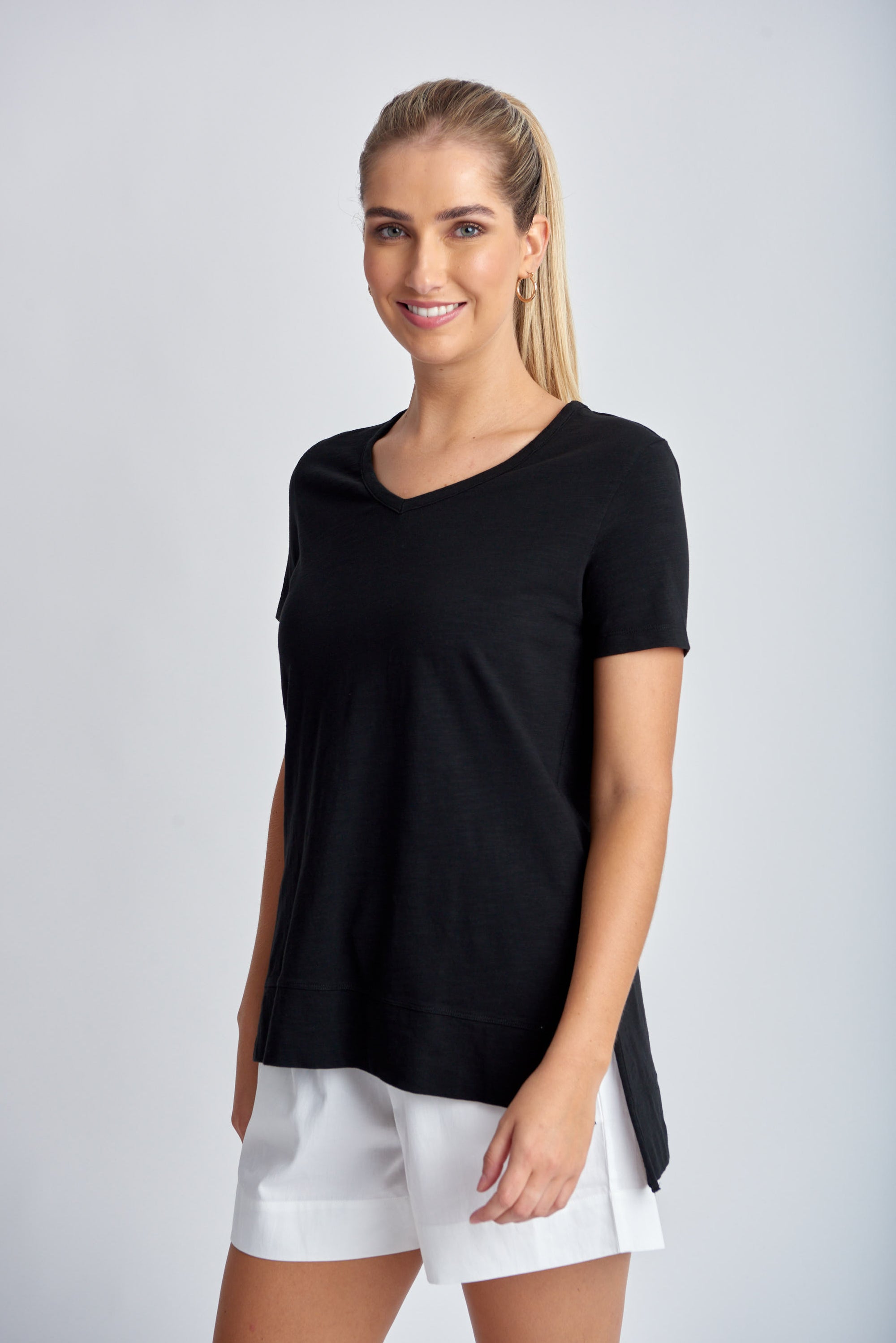 Hi Low Tee | Black -  - Beechworth Emporium
