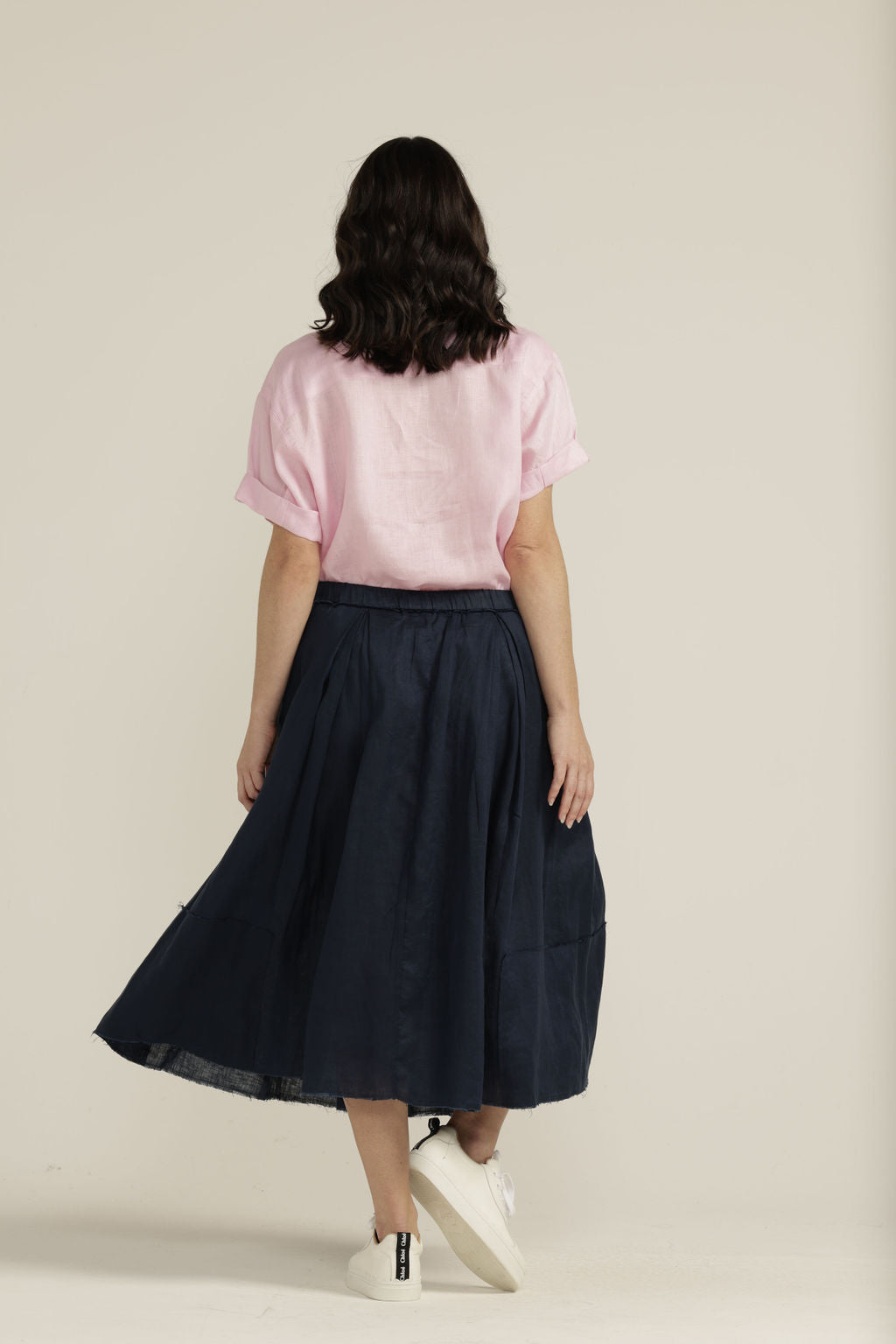 Linen Pleated Full Skirt - Cloth Paper Scissors - Beechworth Emporium