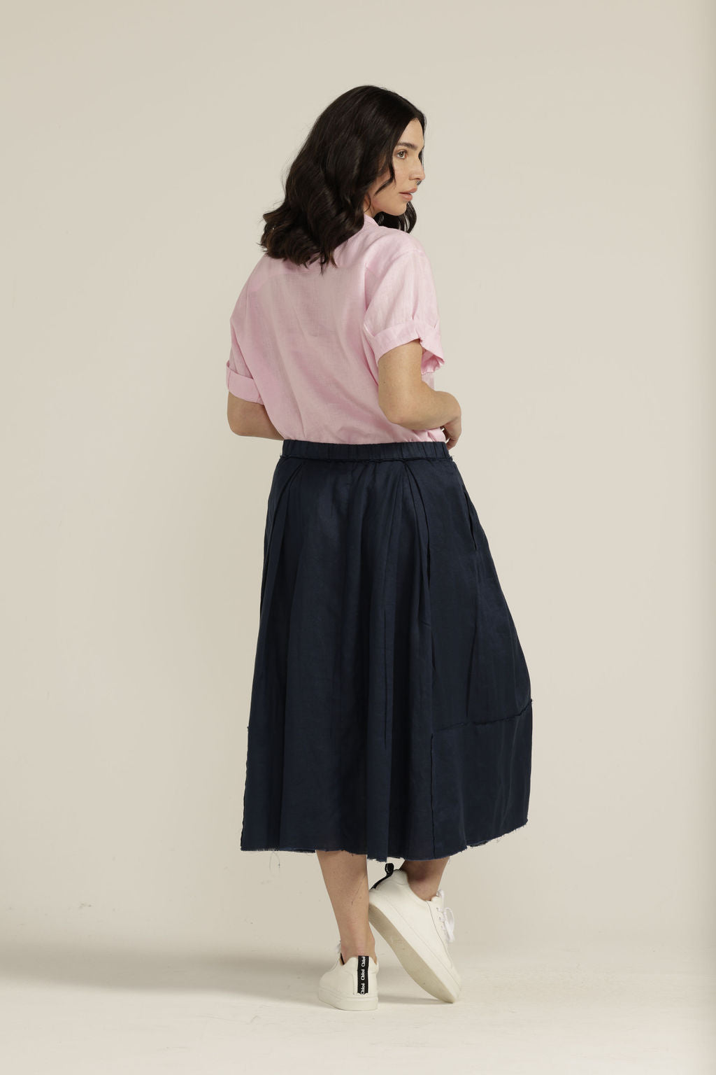 Linen Pleated Full Skirt - Cloth Paper Scissors - Beechworth Emporium