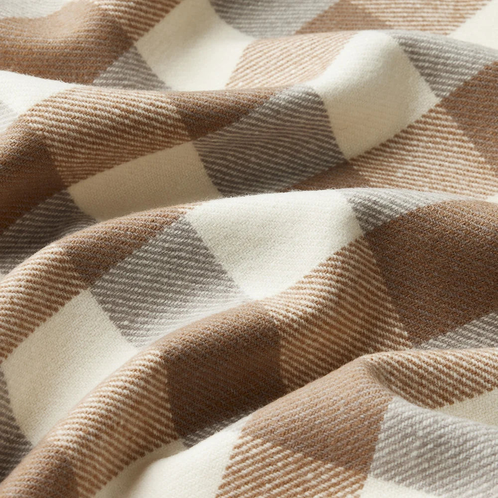 Check Baby Blanket | Dune