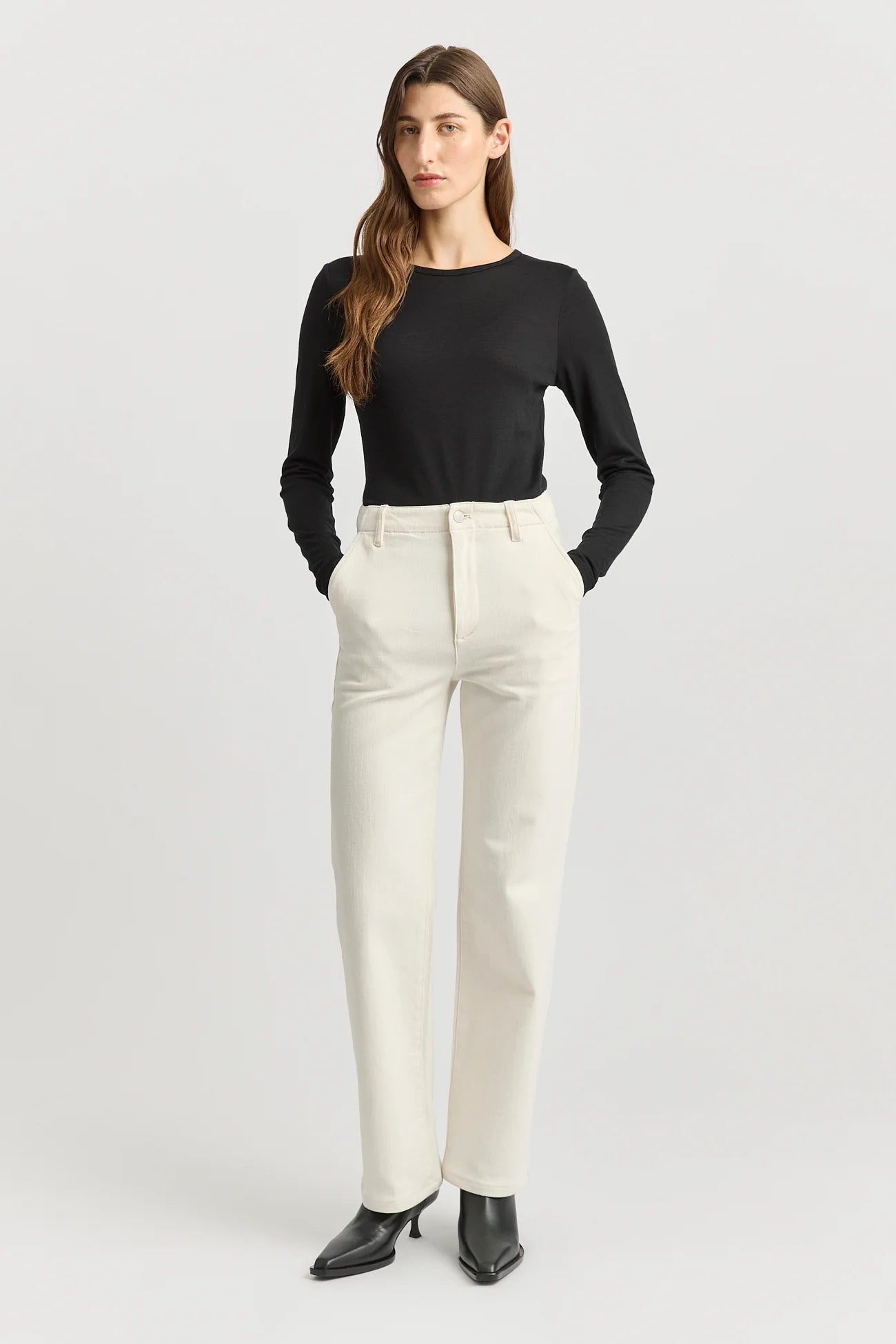 Crew Merino Tee | Black -  - Beechworth Emporium