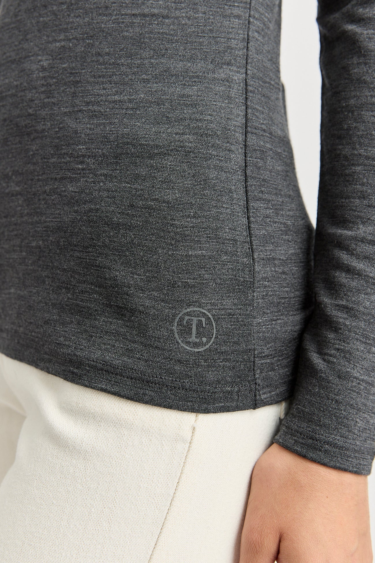 Crew Merino Tee | Charcoal -  - Beechworth Emporium