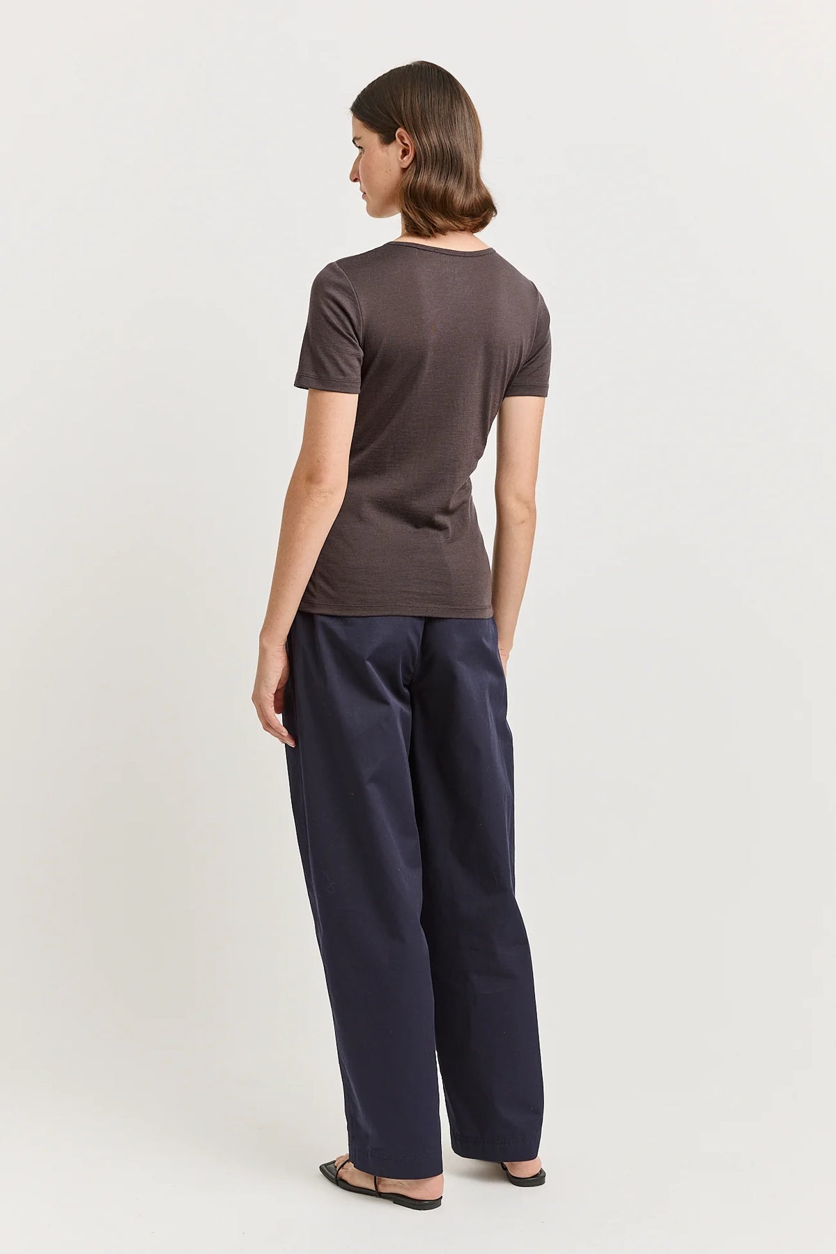Short Sleeve Merino Tee | Date