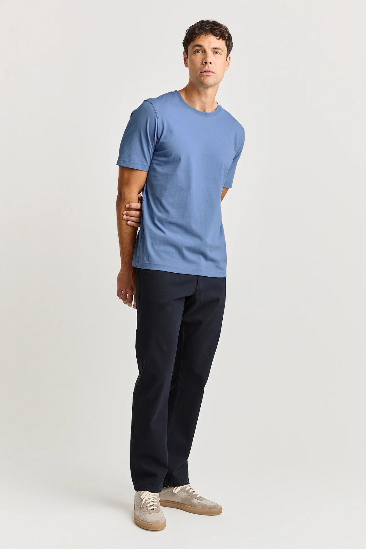 Crew T-Shirt Organic Cotton | Blue Flight