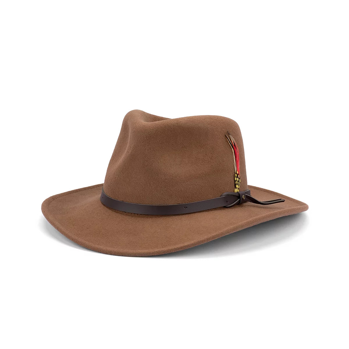 Ziggy Crushable Water Repellent Wool Felt | Pecan