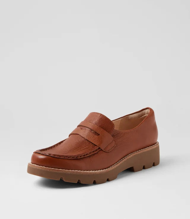 Dorte Drambuie Choc Leather Loafers -  - Beechworth Emporium