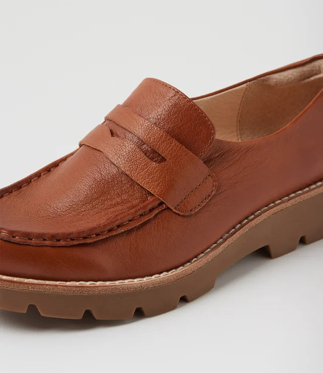 Dorte Drambuie Choc Leather Loafers -  - Beechworth Emporium