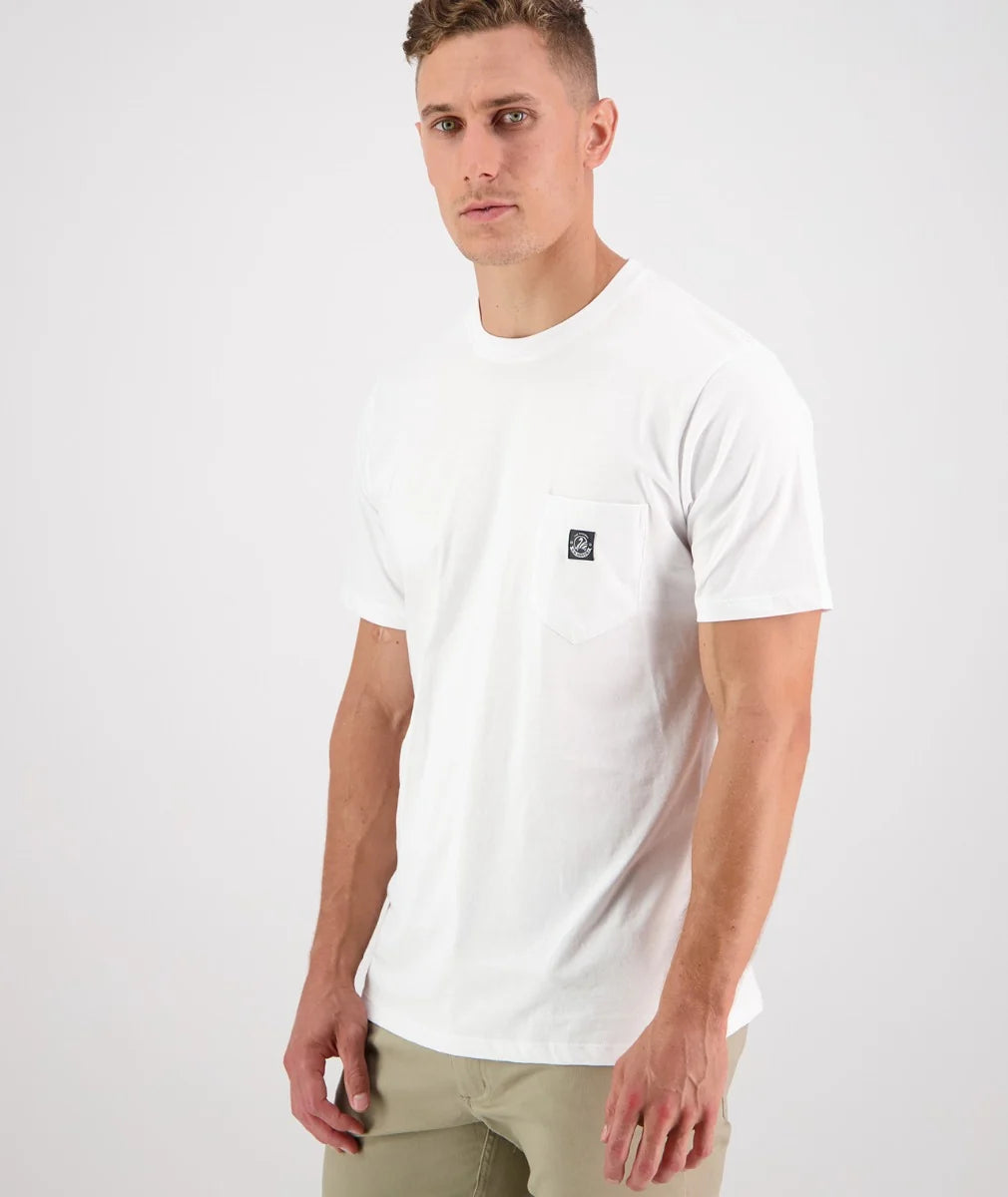 Duval V4 Plain Pocket T-Shirt | Crisp White