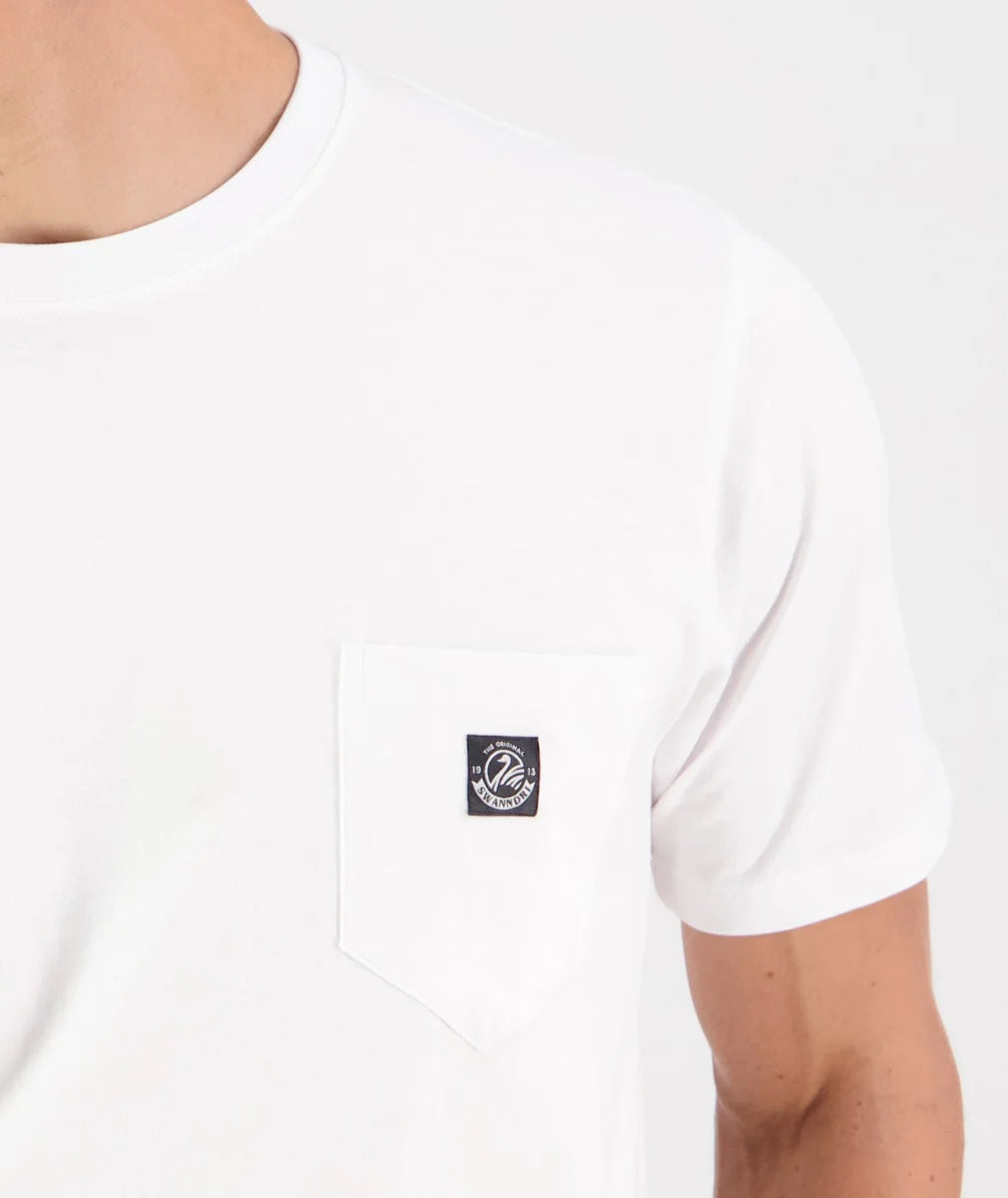 Duval V4 Plain Pocket T-Shirt | Crisp White