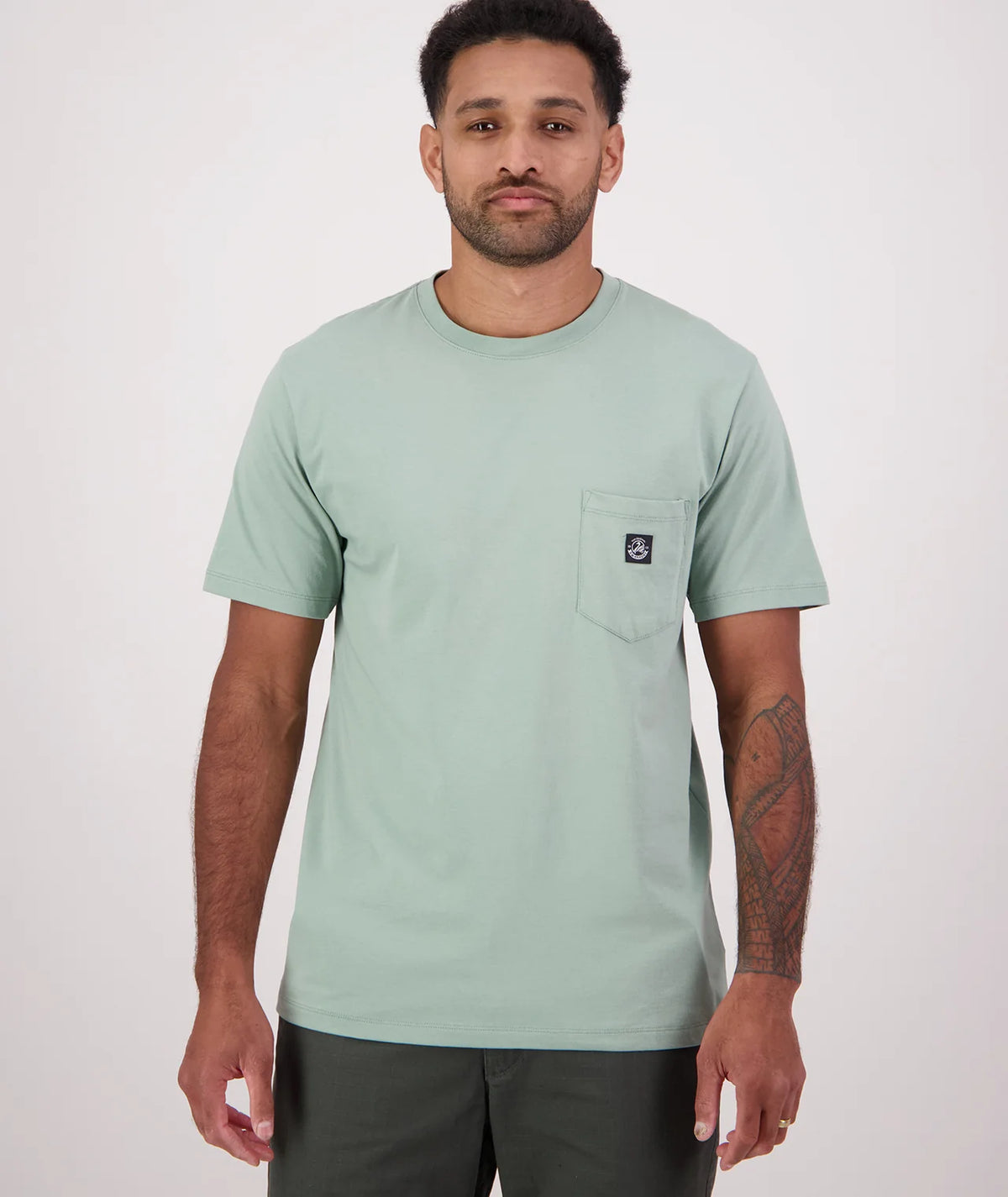 Duval V4 Plain Pocket T-Shirt | Seafoam
