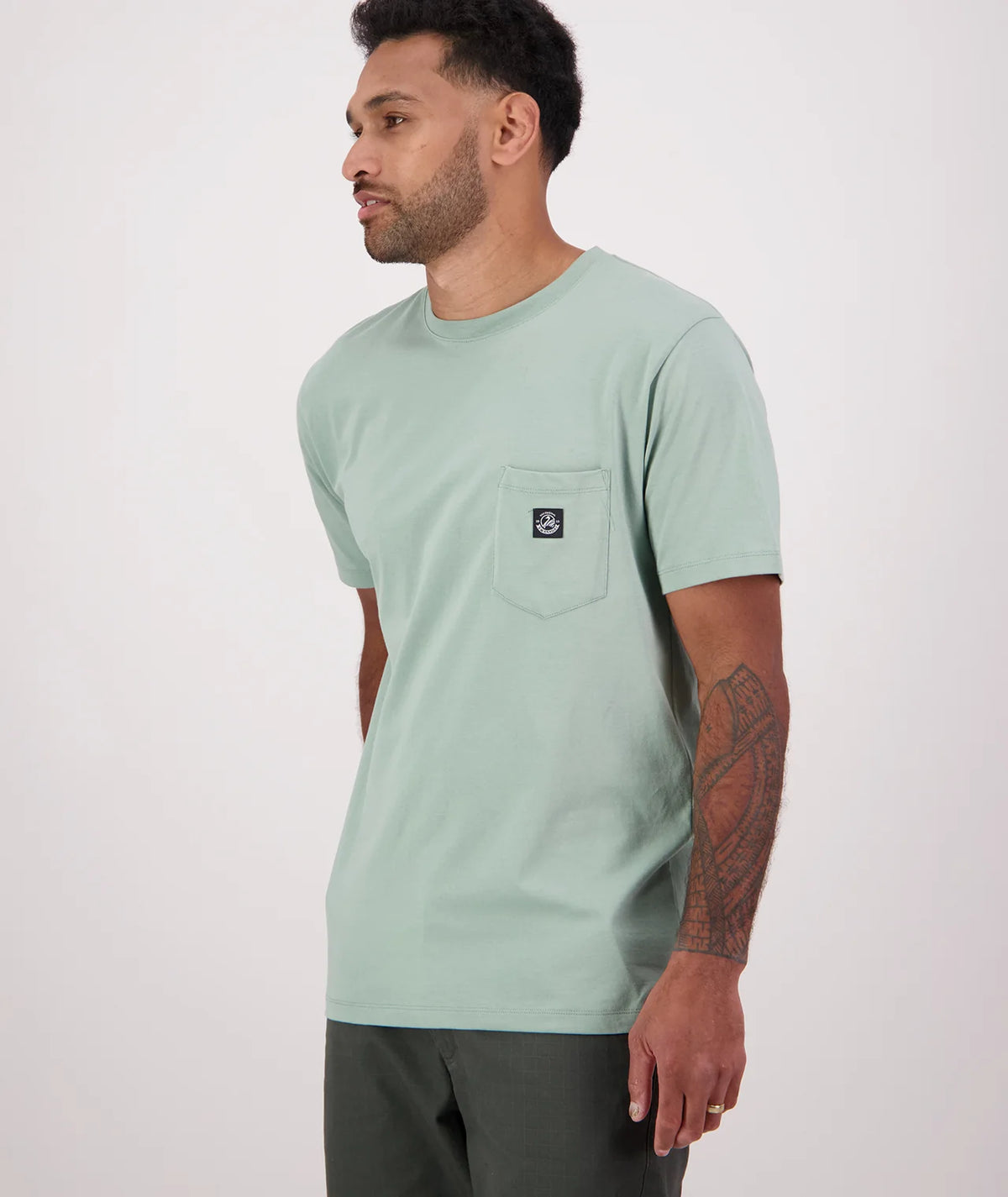 Duval V4 Plain Pocket T-Shirt | Seafoam