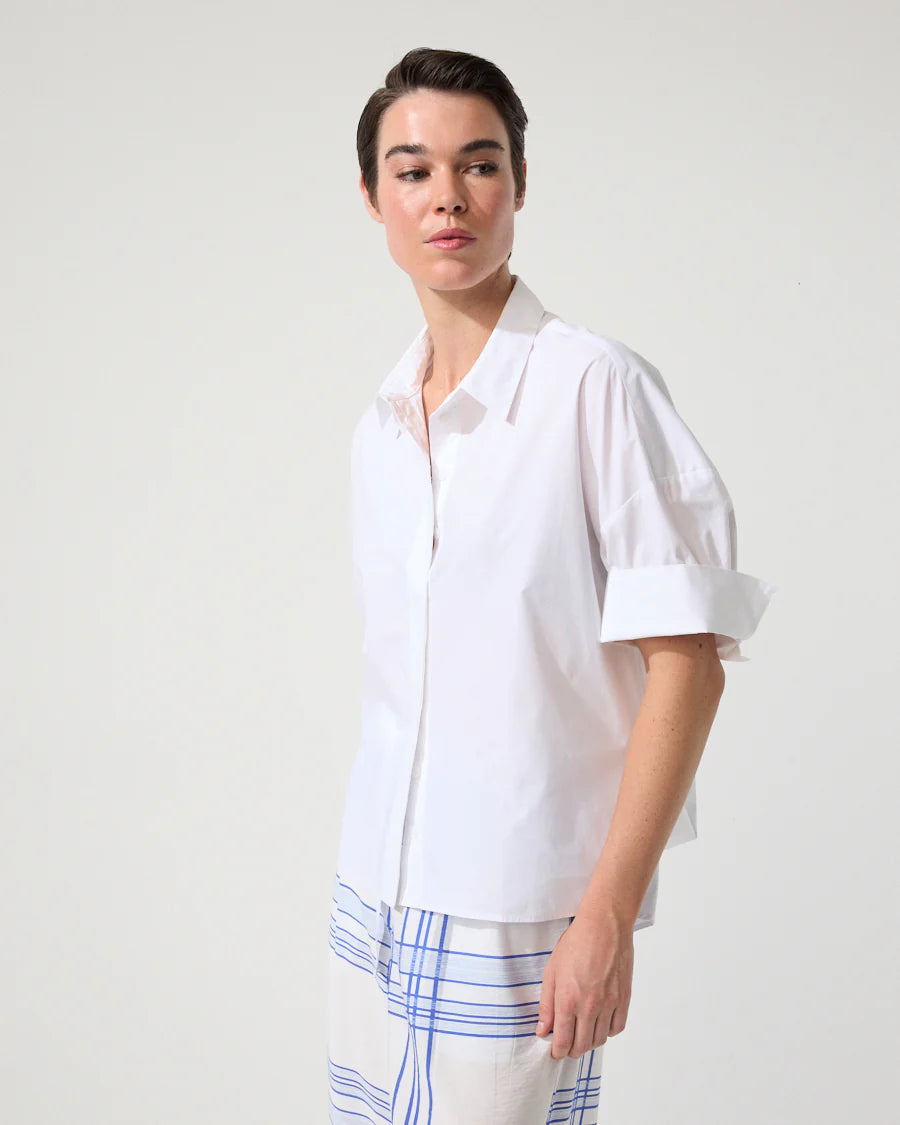 Essential Poplin Shirt | White