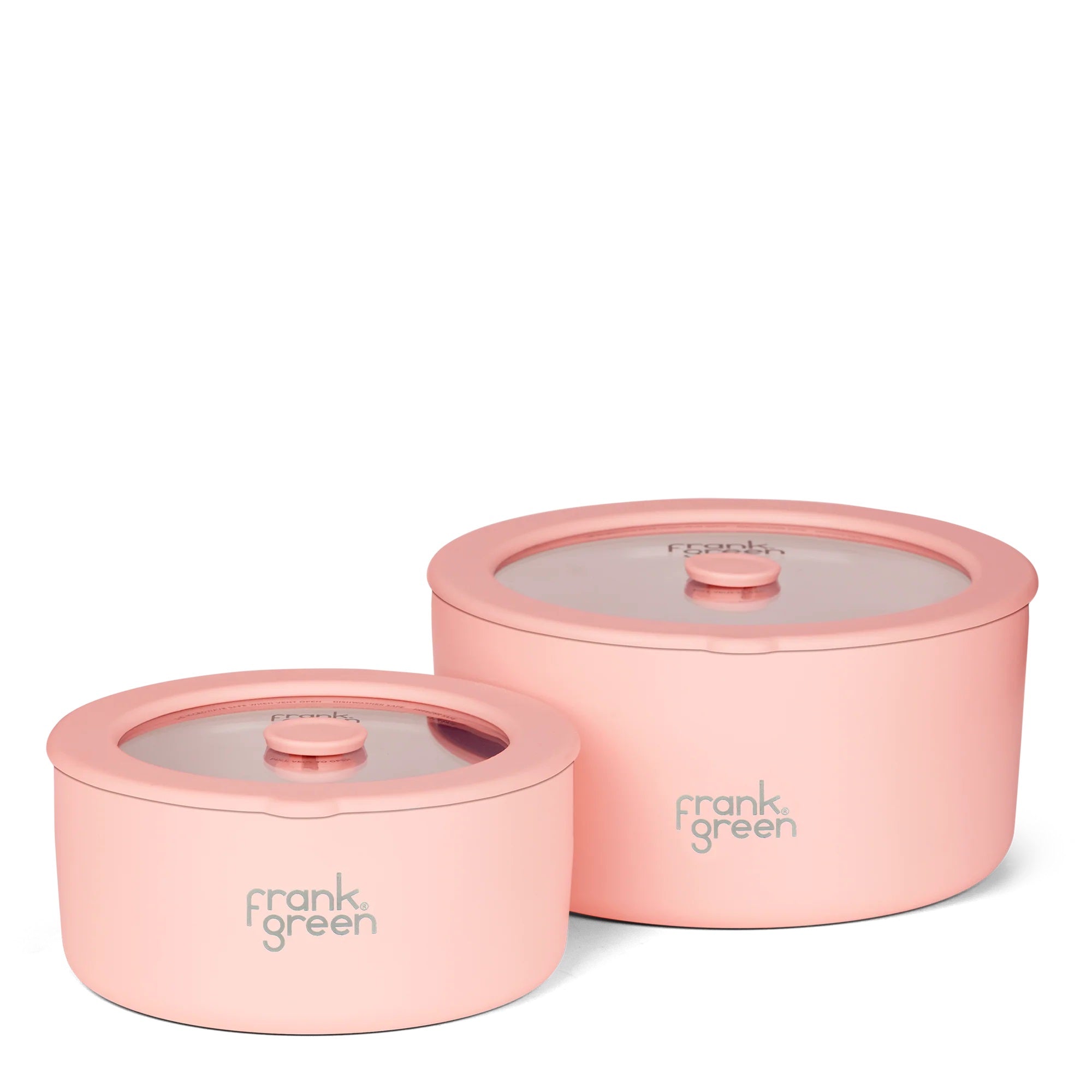 Stainless Steel Bowls with Glass Lids (2 Pack) | Blushed -  - Beechworth Emporium