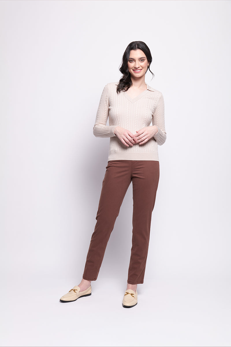 The Challenger Sweater | Pearl -  - Beechworth Emporium