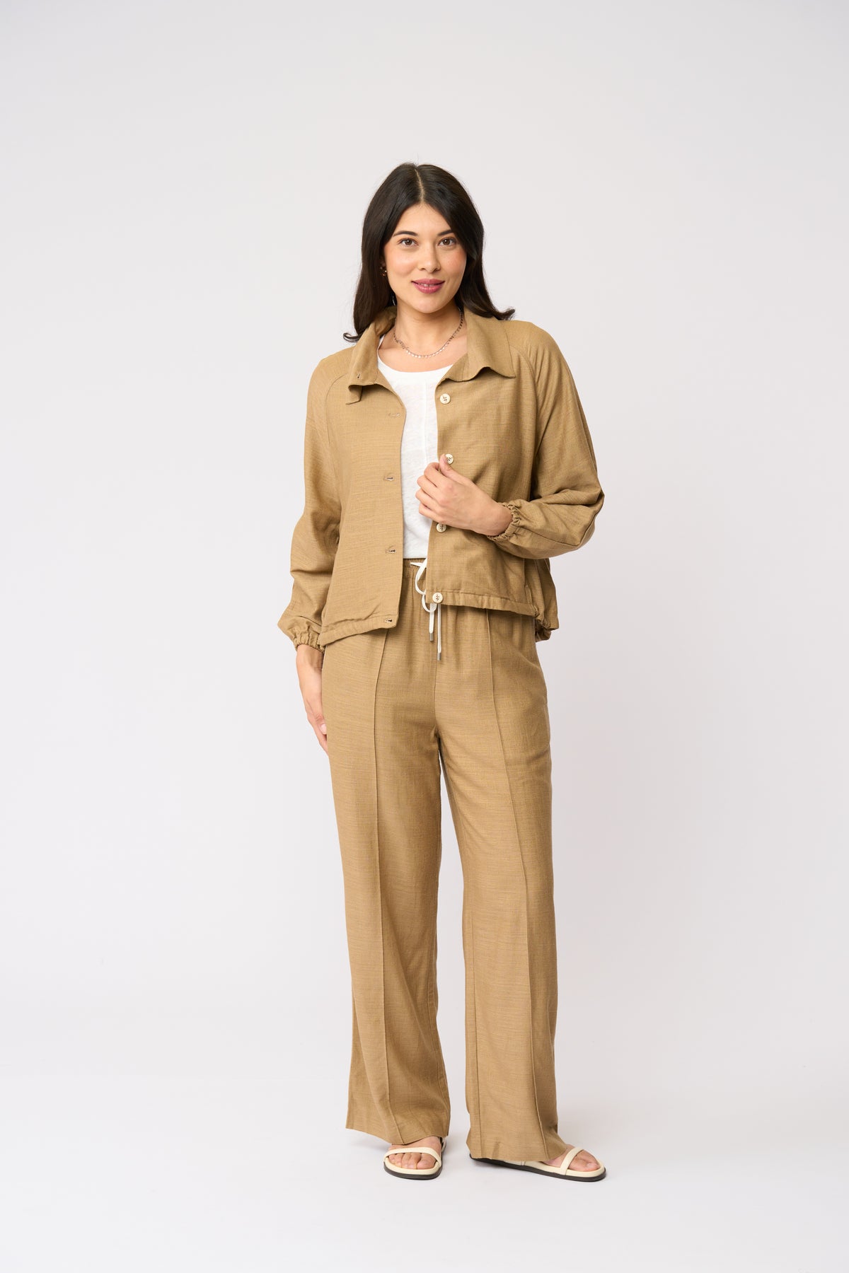 Layover Luxe Jacket | Biscotti