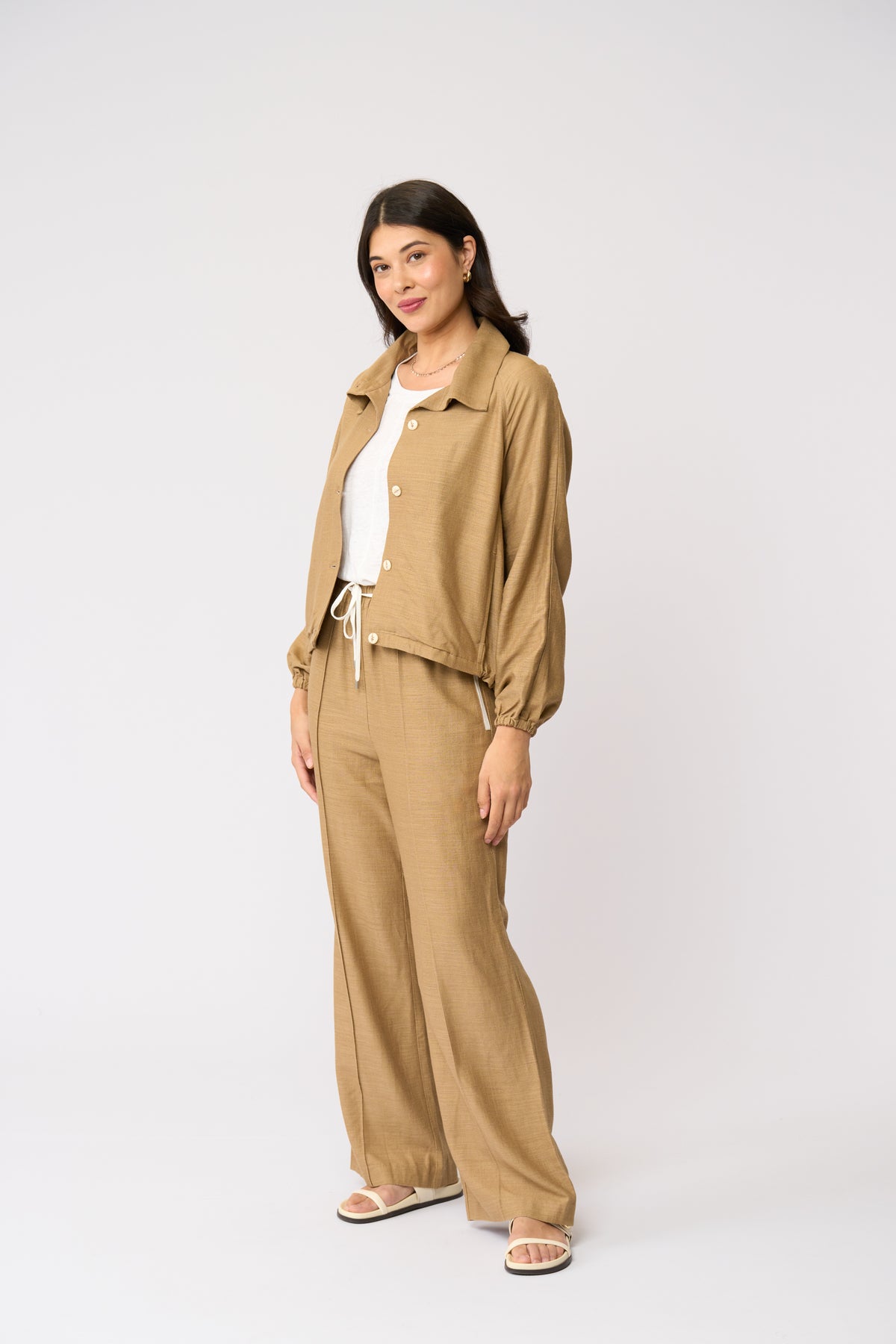 Layover Luxe Jacket | Biscotti