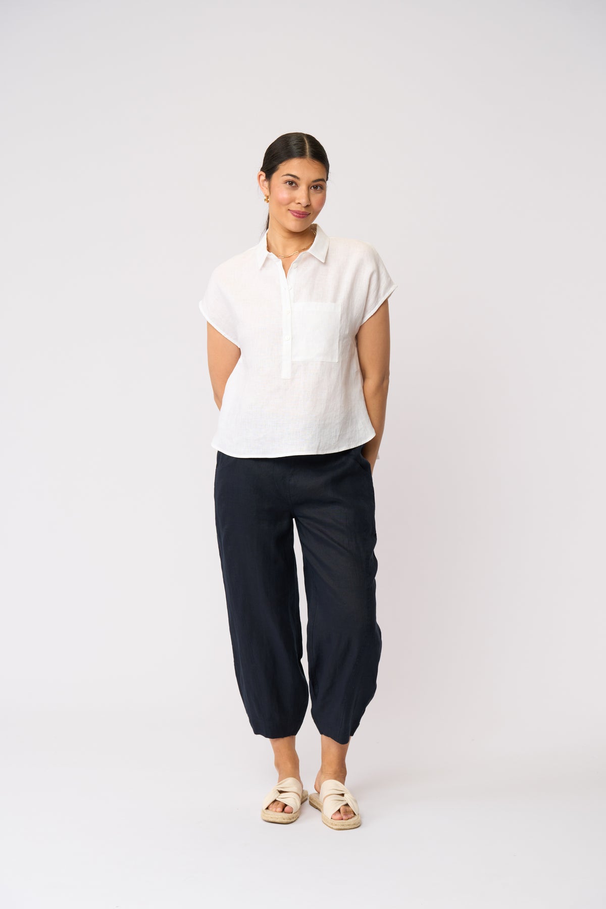 Pocket Rocket Top | White
