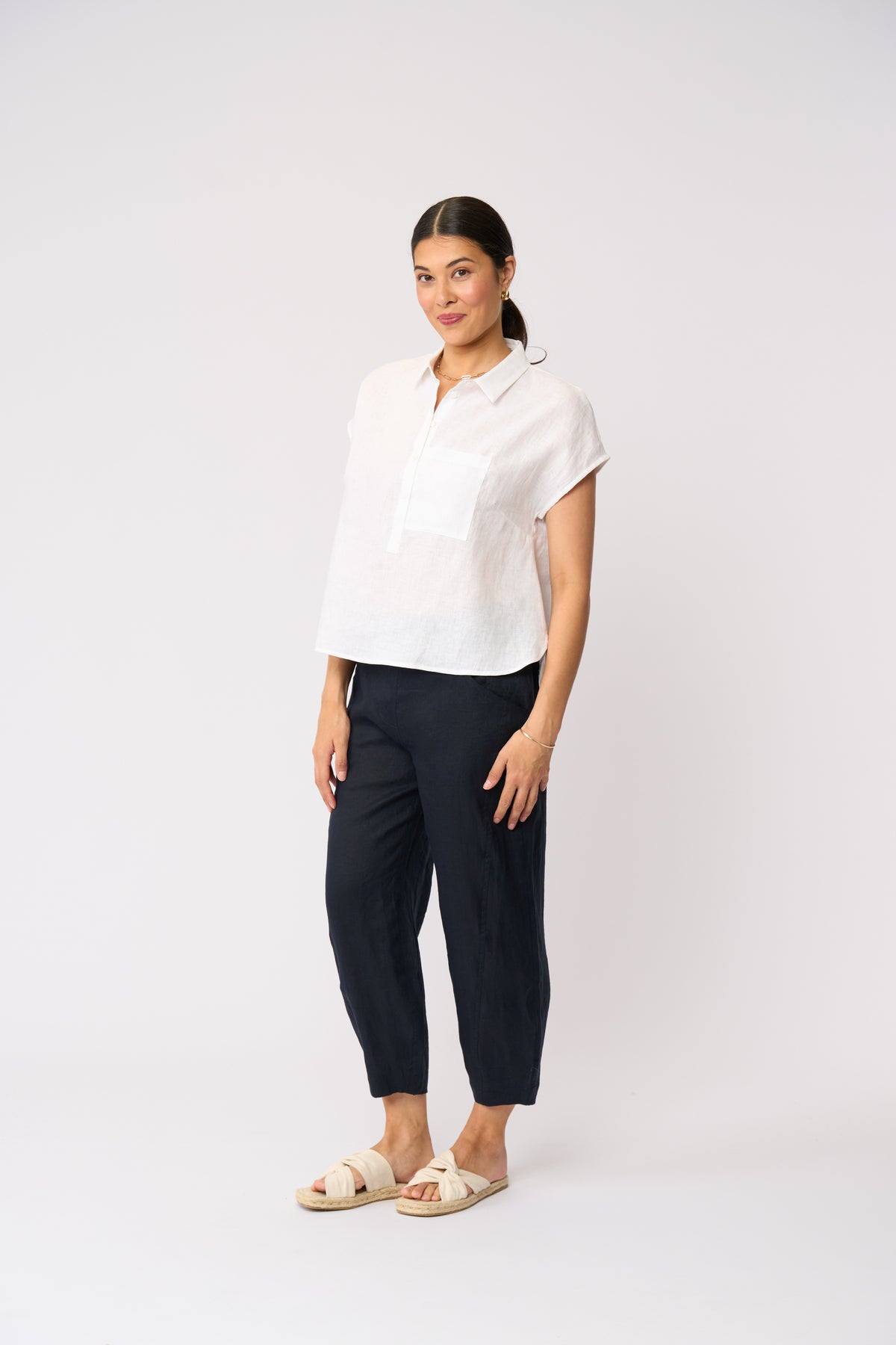 Pocket Rocket Top | White