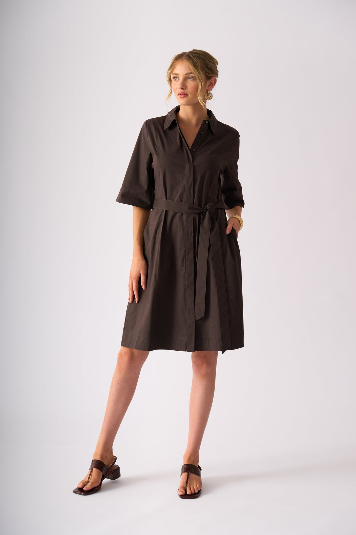 Stitch Savy Dress | Sable
