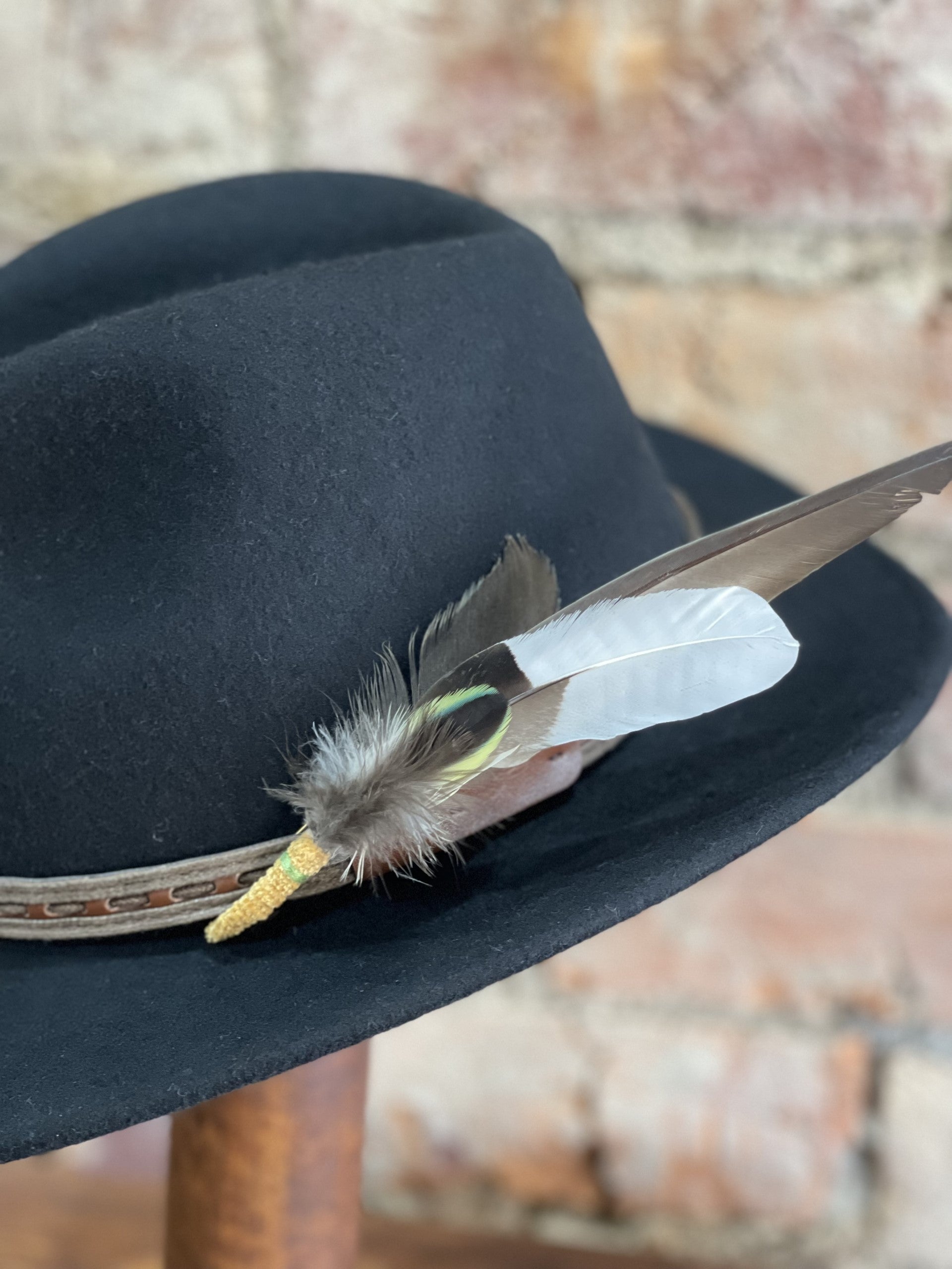 Feather Hat Pin | 16 - She Dances On Water - Beechworth Emporium
