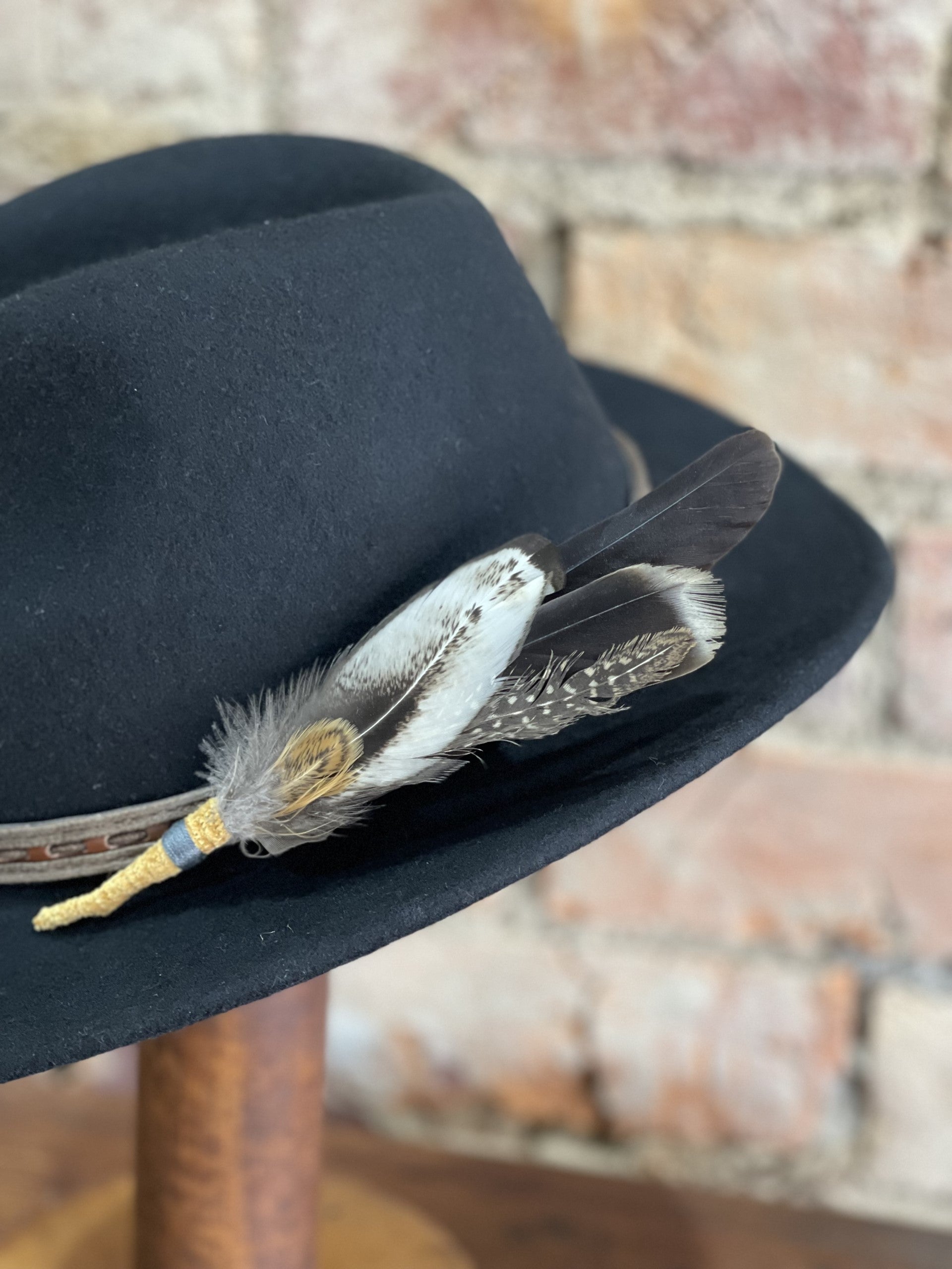 Johnny Crushable Wool Felt Safari | Black - Avenel of Melbourne - Beechworth Emporium