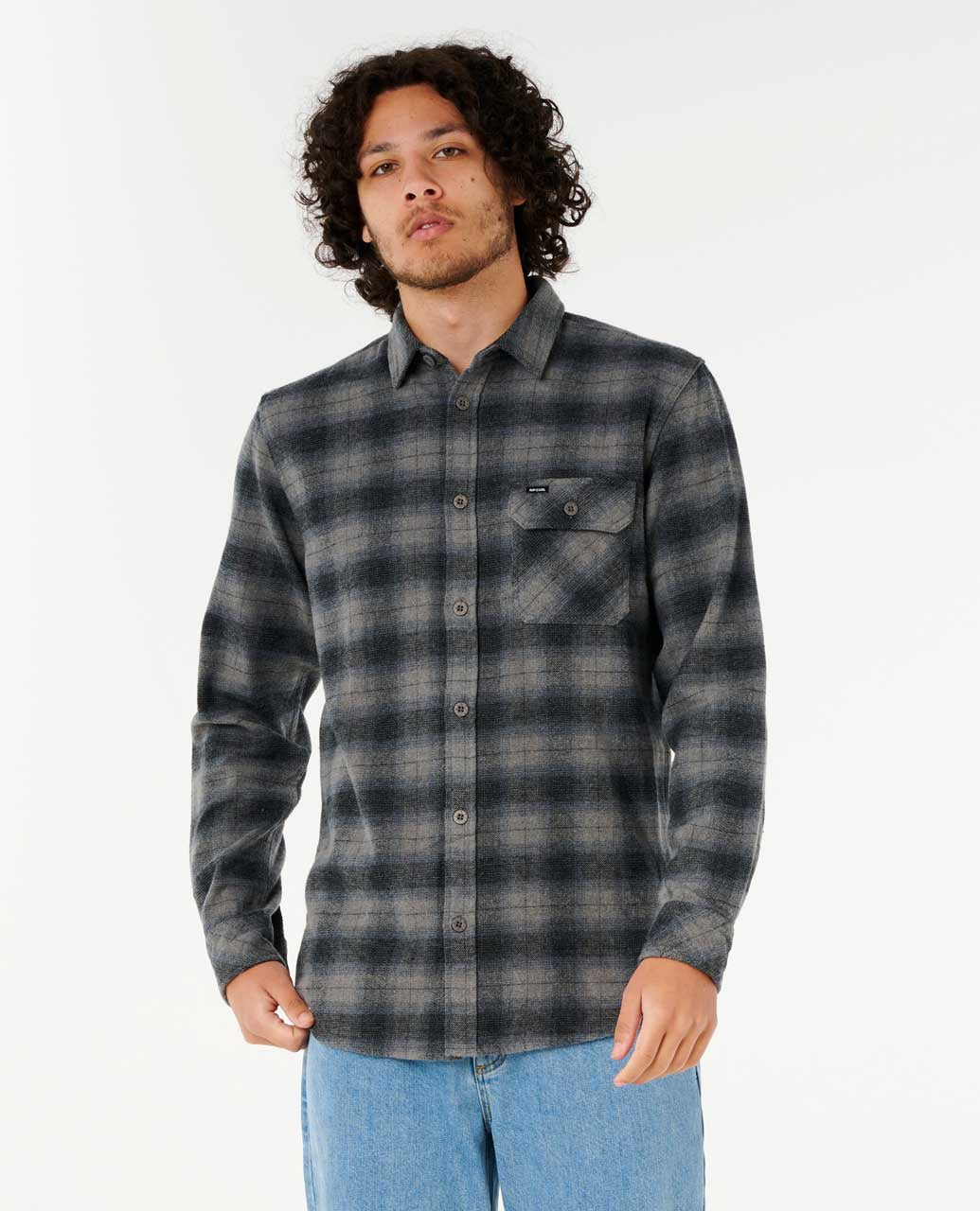 Grinners Flannel | Dark Grey