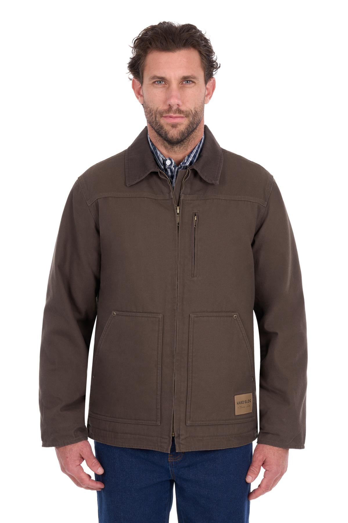 Hard Slog Canvas Jacket | Moss
