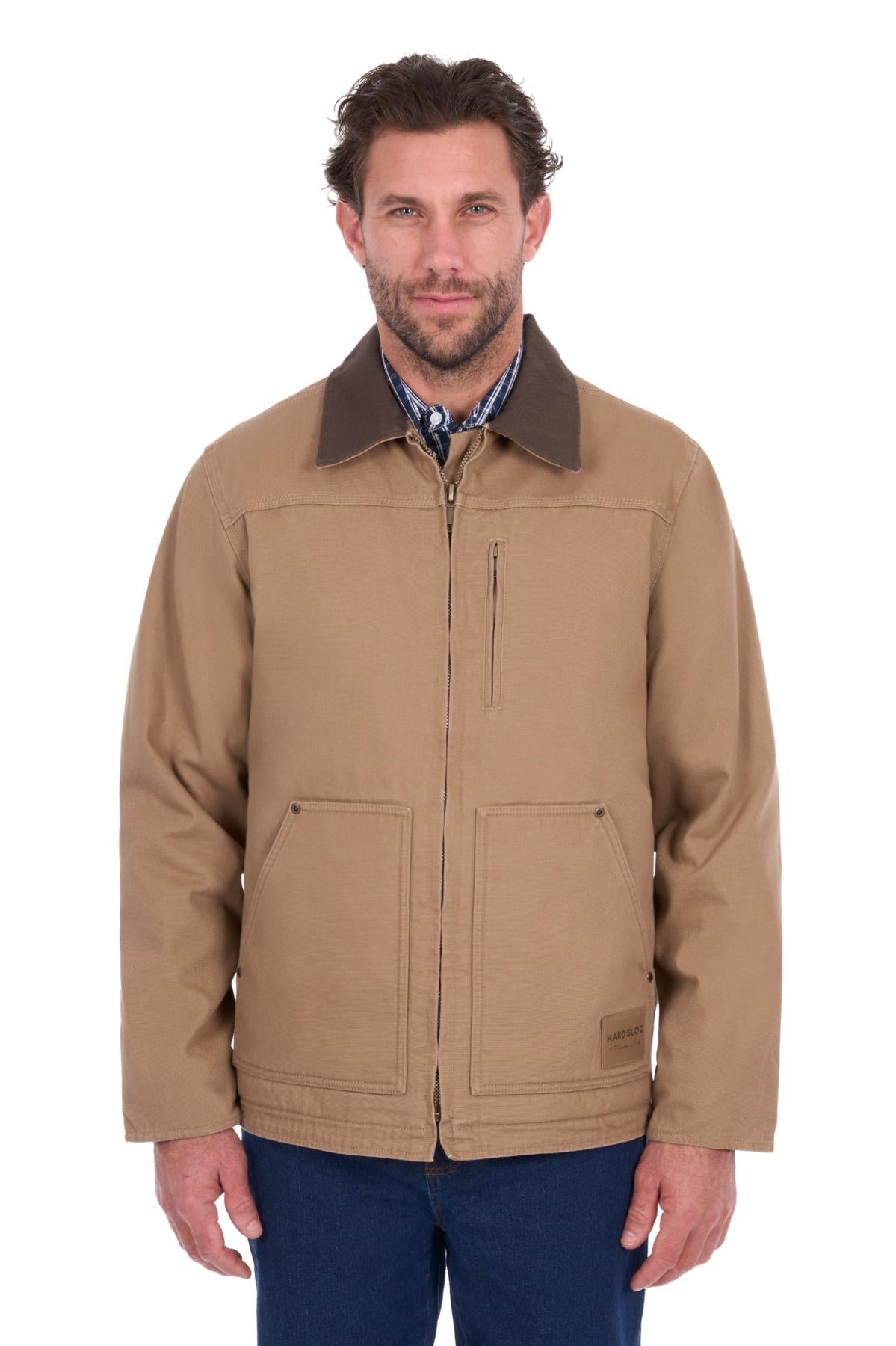 Hard Slog Canvas Jacket | Mushroom