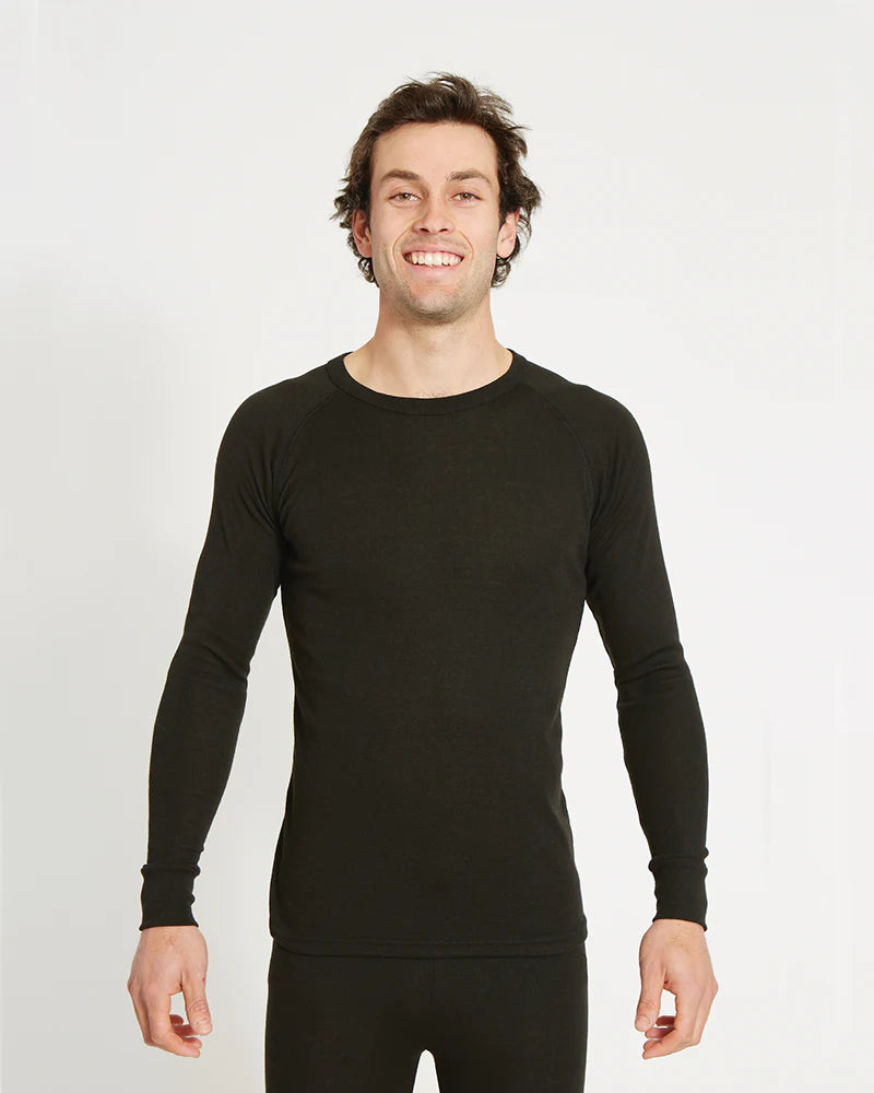 Unisex Heatflex Thermal Top | Black - - Beechworth Emporium