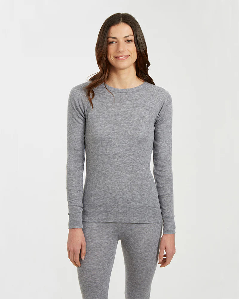 Unisex Heatflex Thermal Top | Charcoal Marle - - Beechworth Emporium