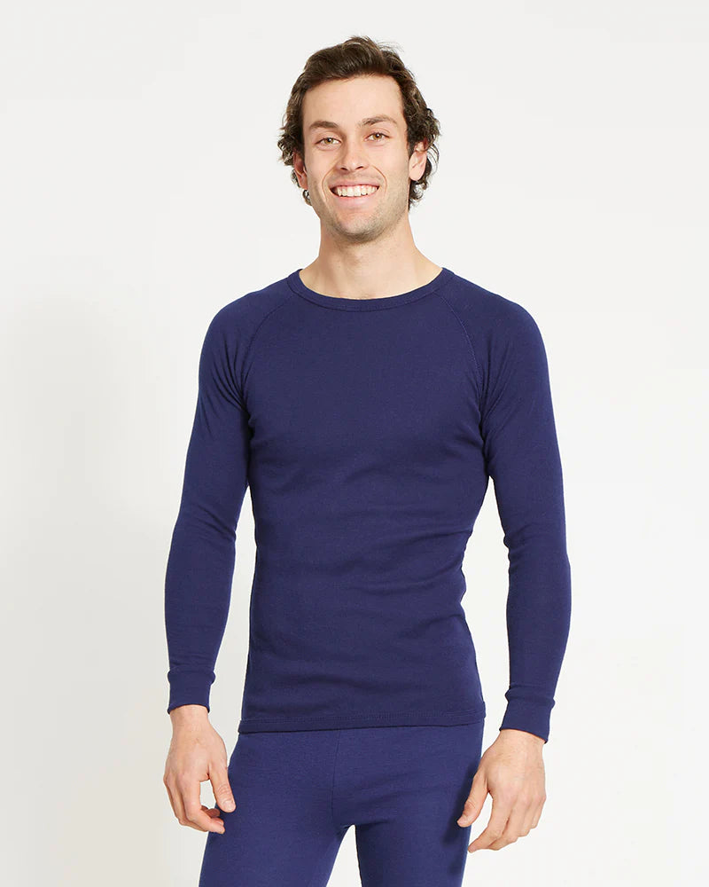 Unisex Heatflex Thermal Top | Navy - - Beechworth Emporium