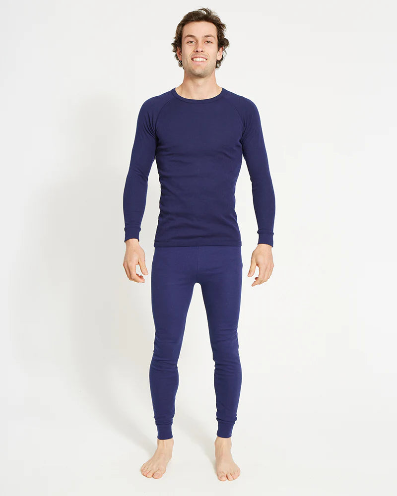 Unisex Heatflex Thermal Top | Navy - - Beechworth Emporium