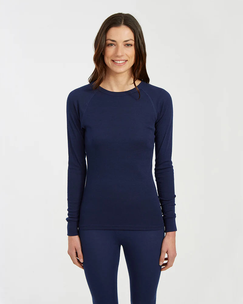 Unisex Heatflex Thermal Top | Navy - - Beechworth Emporium