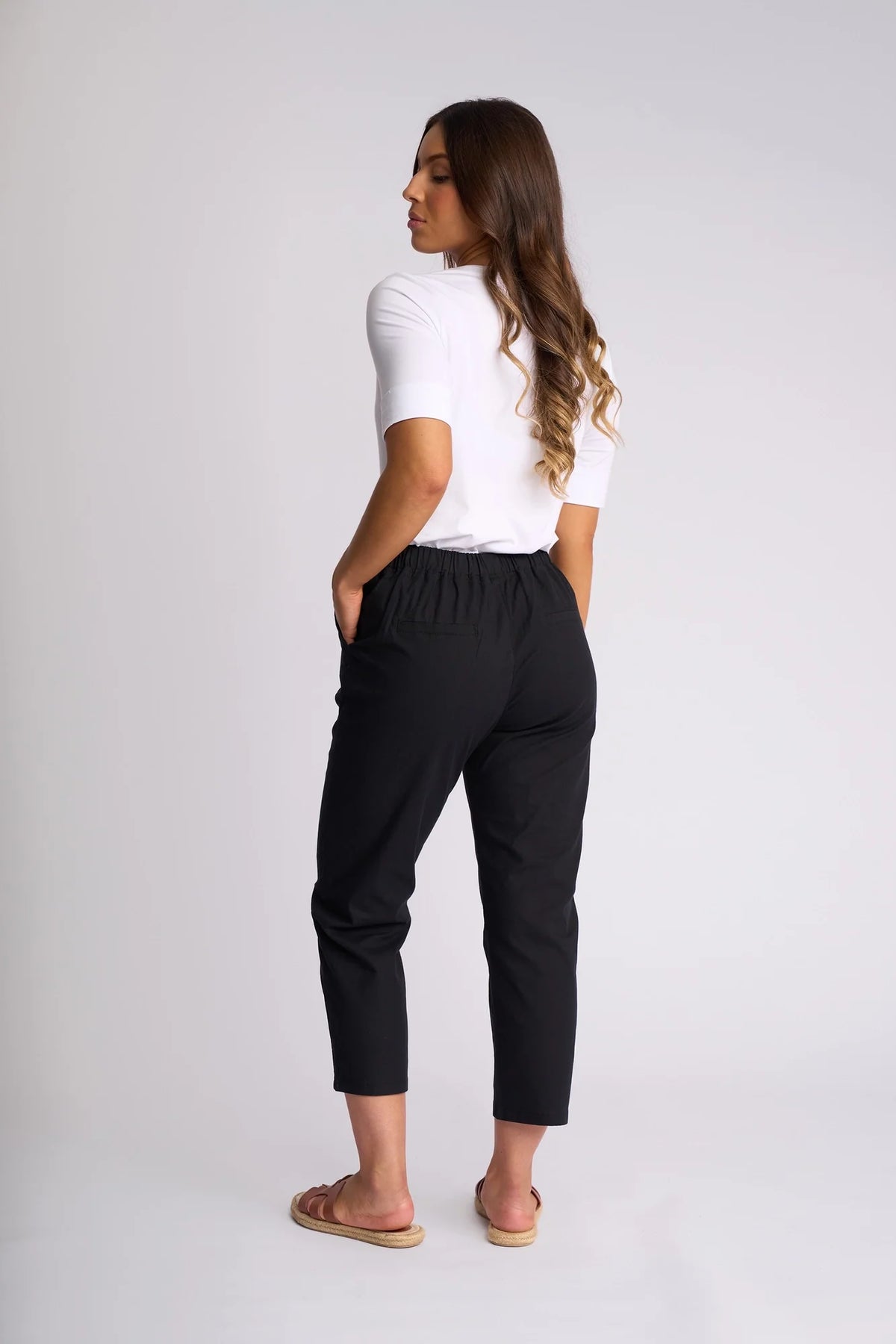 Henley 7/8 Pant | Black