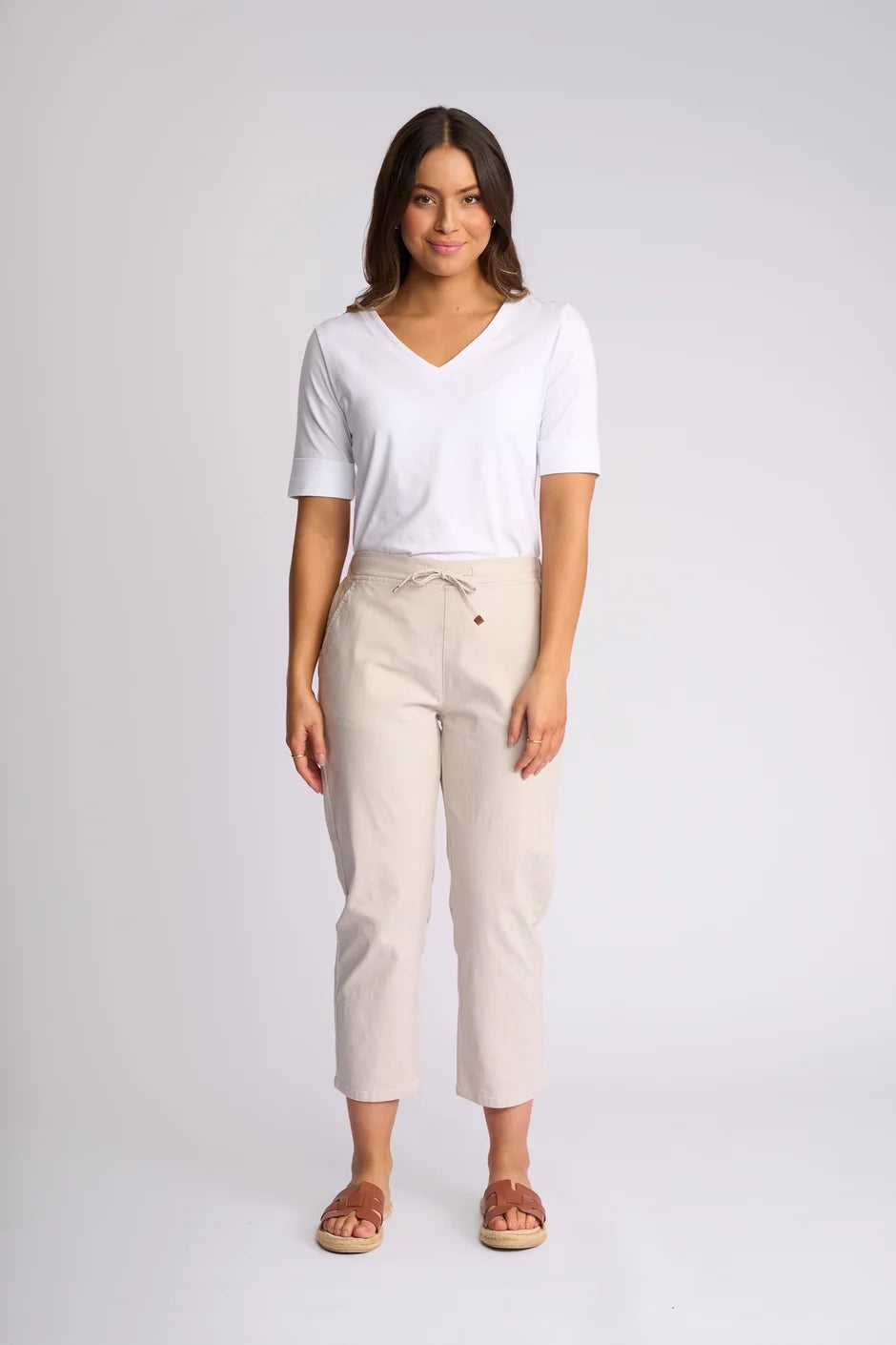 Henley 7/8 Pant | Stone