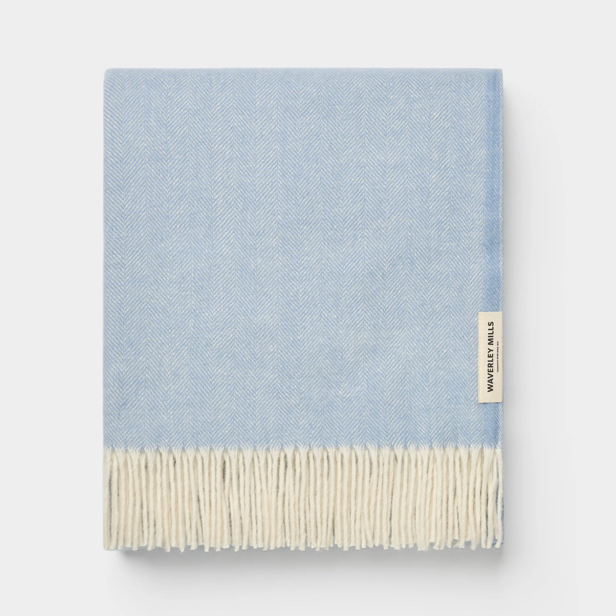 Herringbone Throw | Wineglass Bay Blue