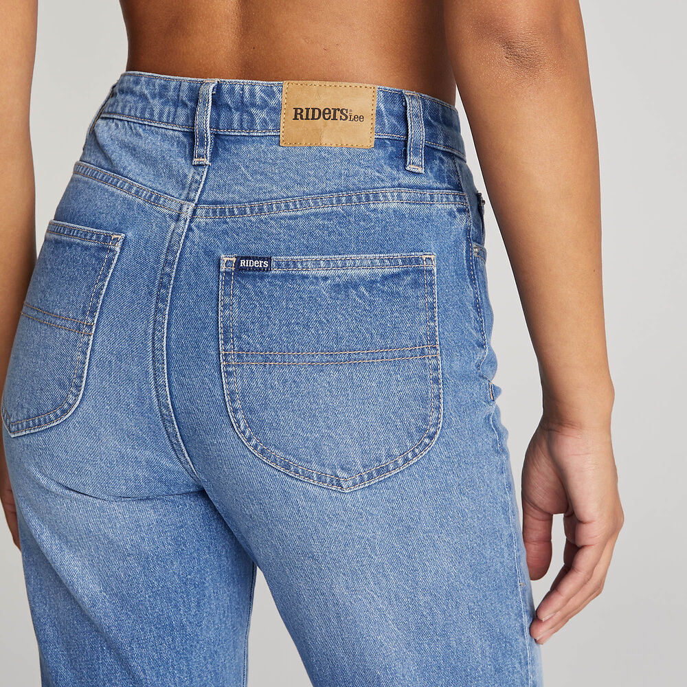 Hi Slim Straight Crop Jean | Blue Chateau - Riders by Lee - Beechworth Emporium