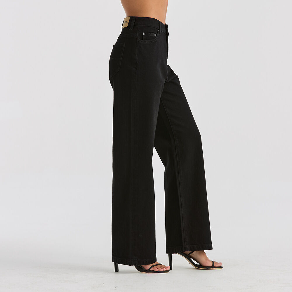 Hi Wide Jean | Washed Black -  - Beechworth Emporium