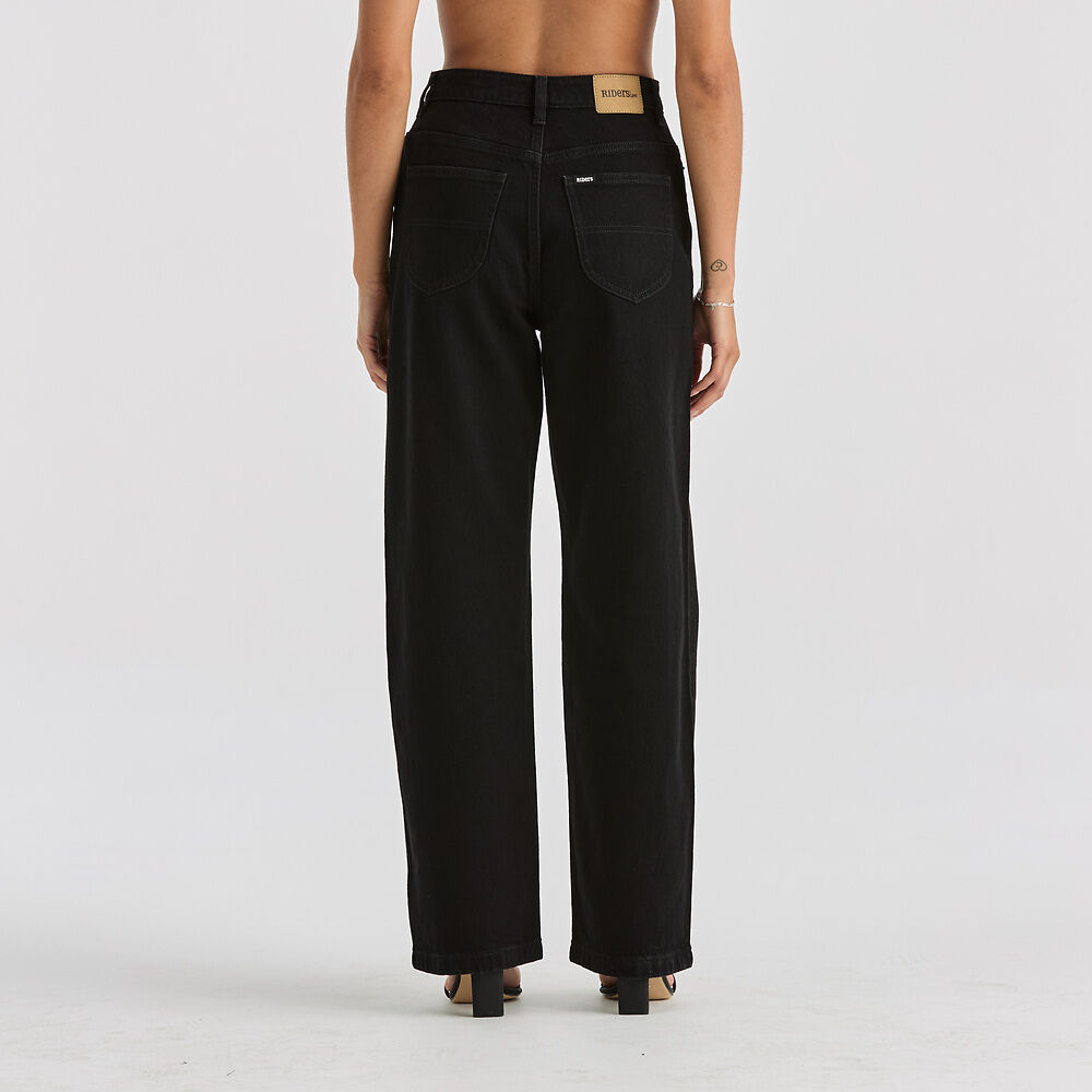 Hi Wide Jean | Washed Black -  - Beechworth Emporium