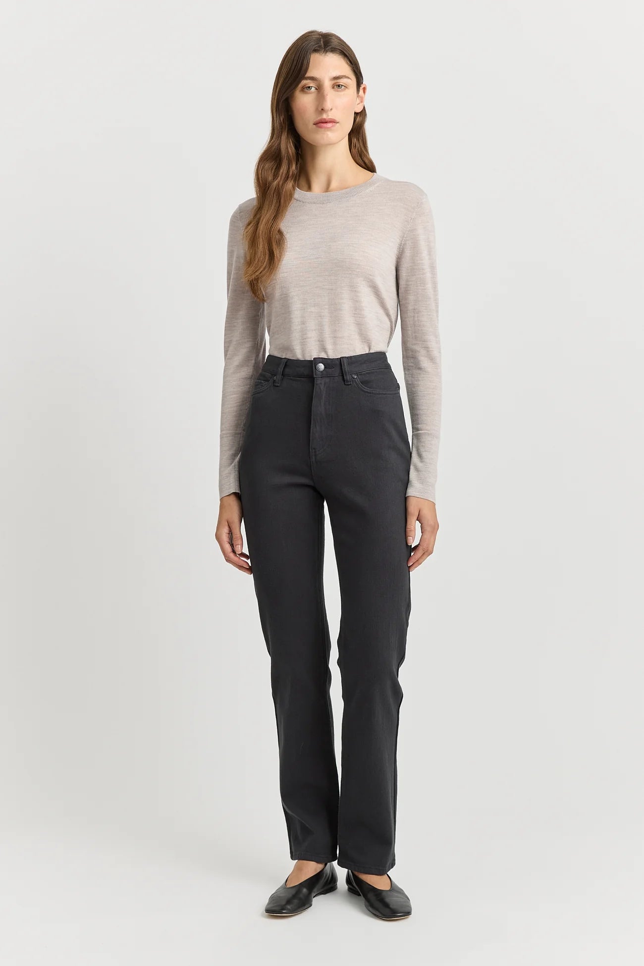 MERINO-DENIM™ Wide Leg Pant | Black -  - Beechworth Emporium
