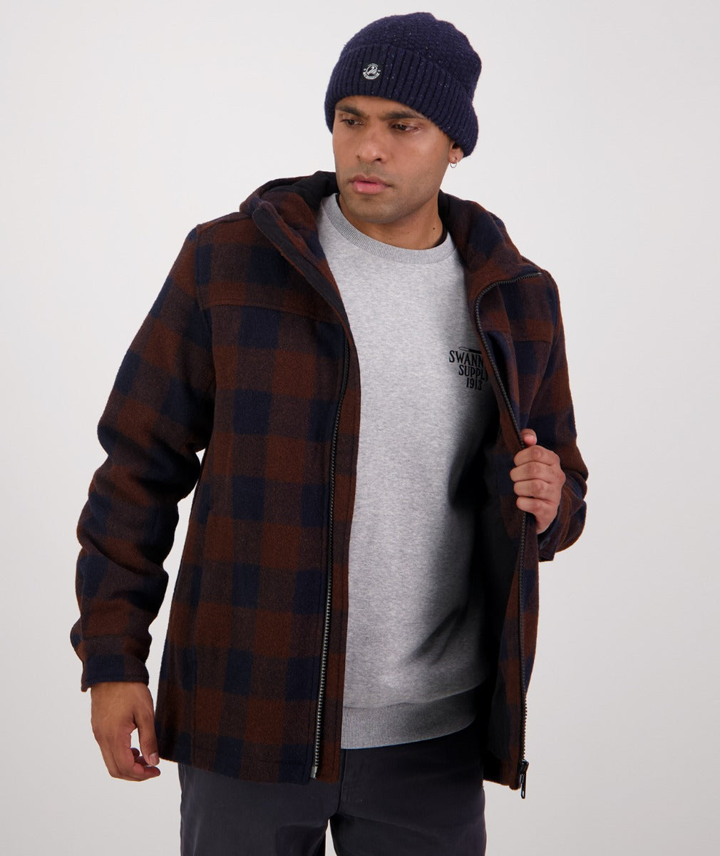 Hudson Hoodie | Ground Check - - Beechworth Emporium