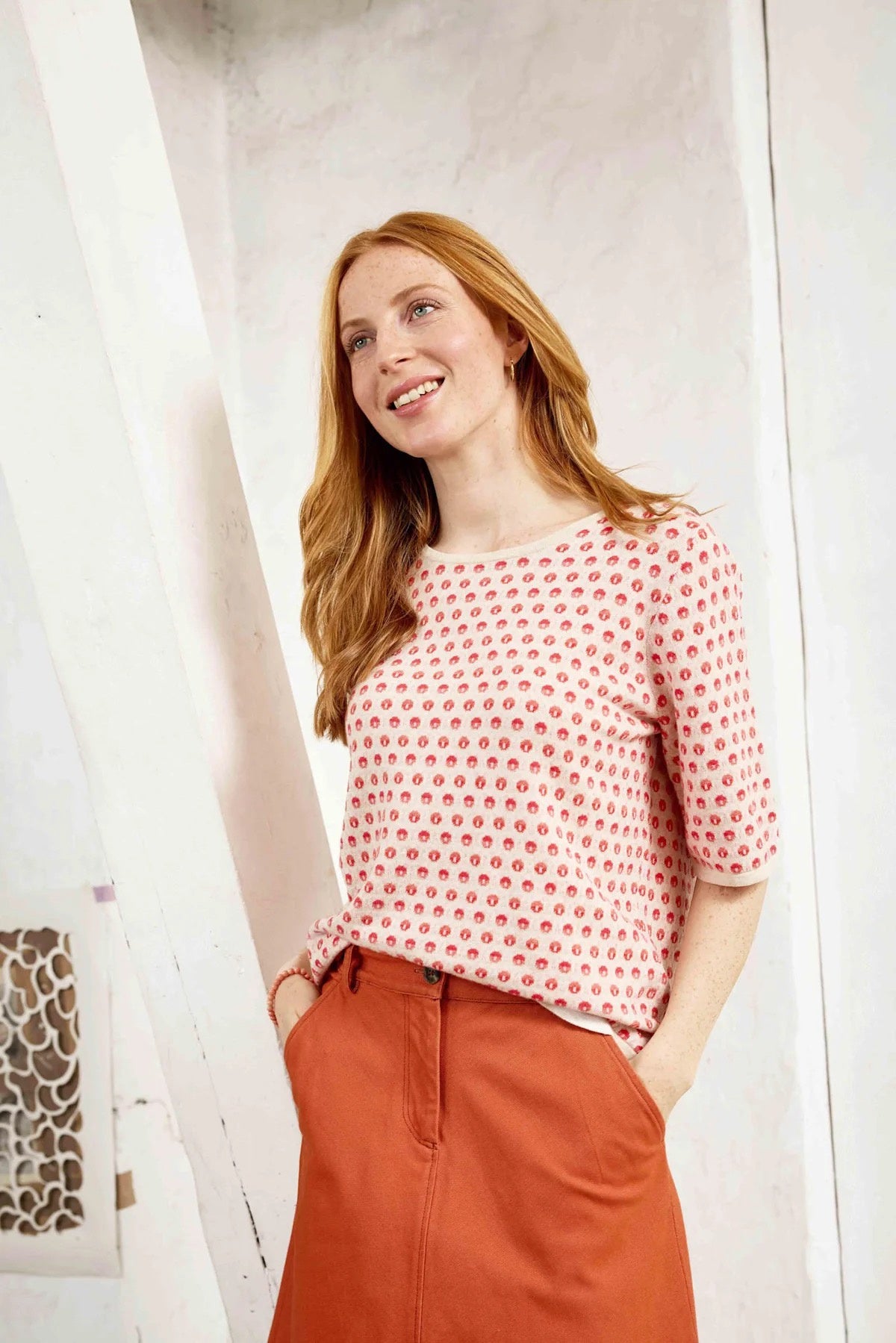 Pomme T Shirt | Soft Red