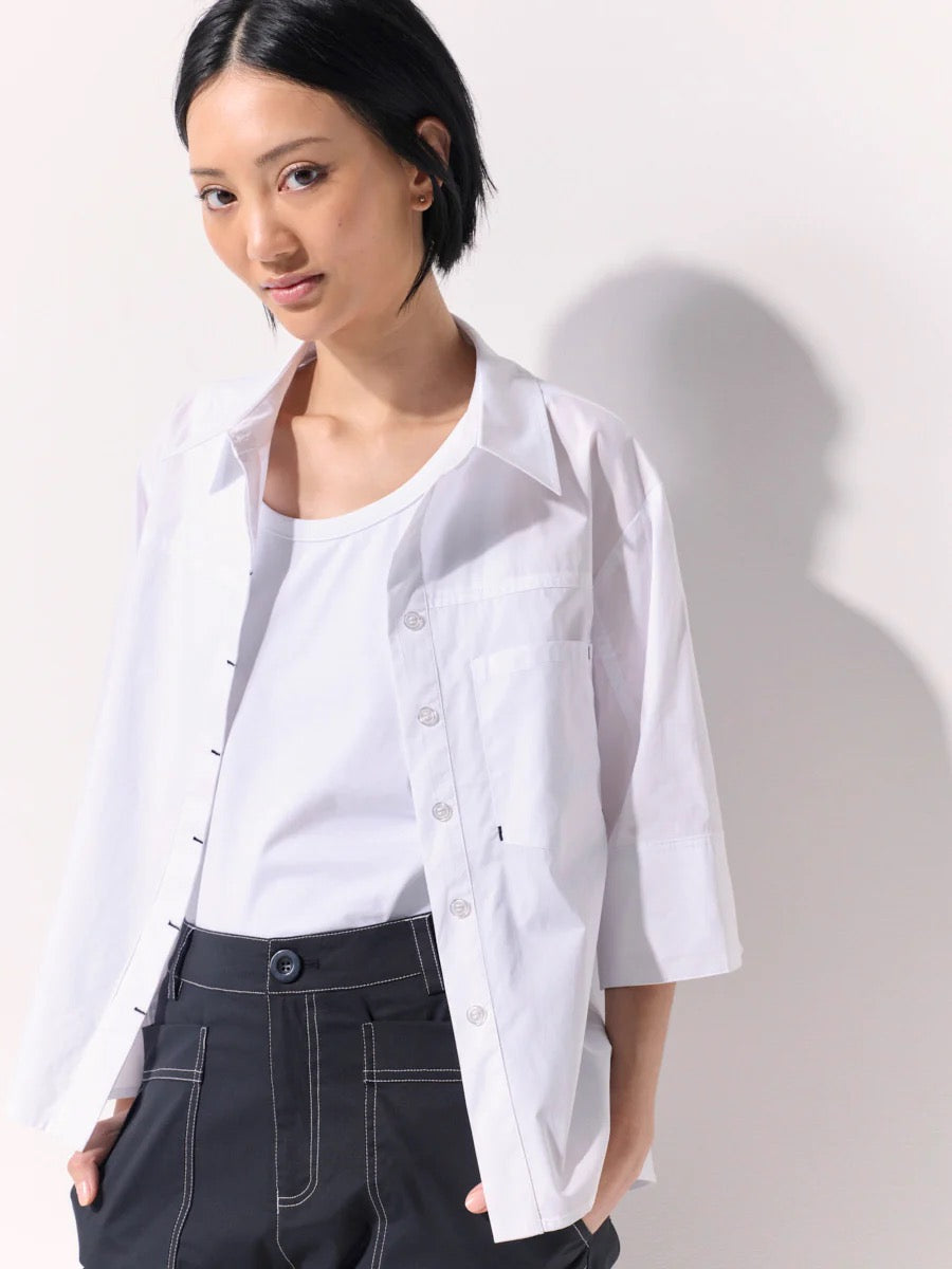 Modern Utility Shirt | White
