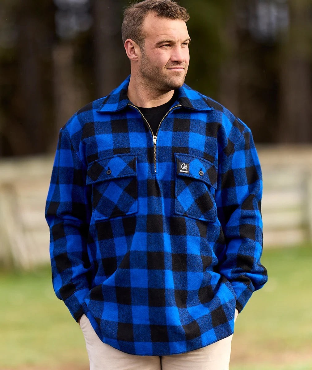 Ranger Bush Shirt | Blue/Black Check