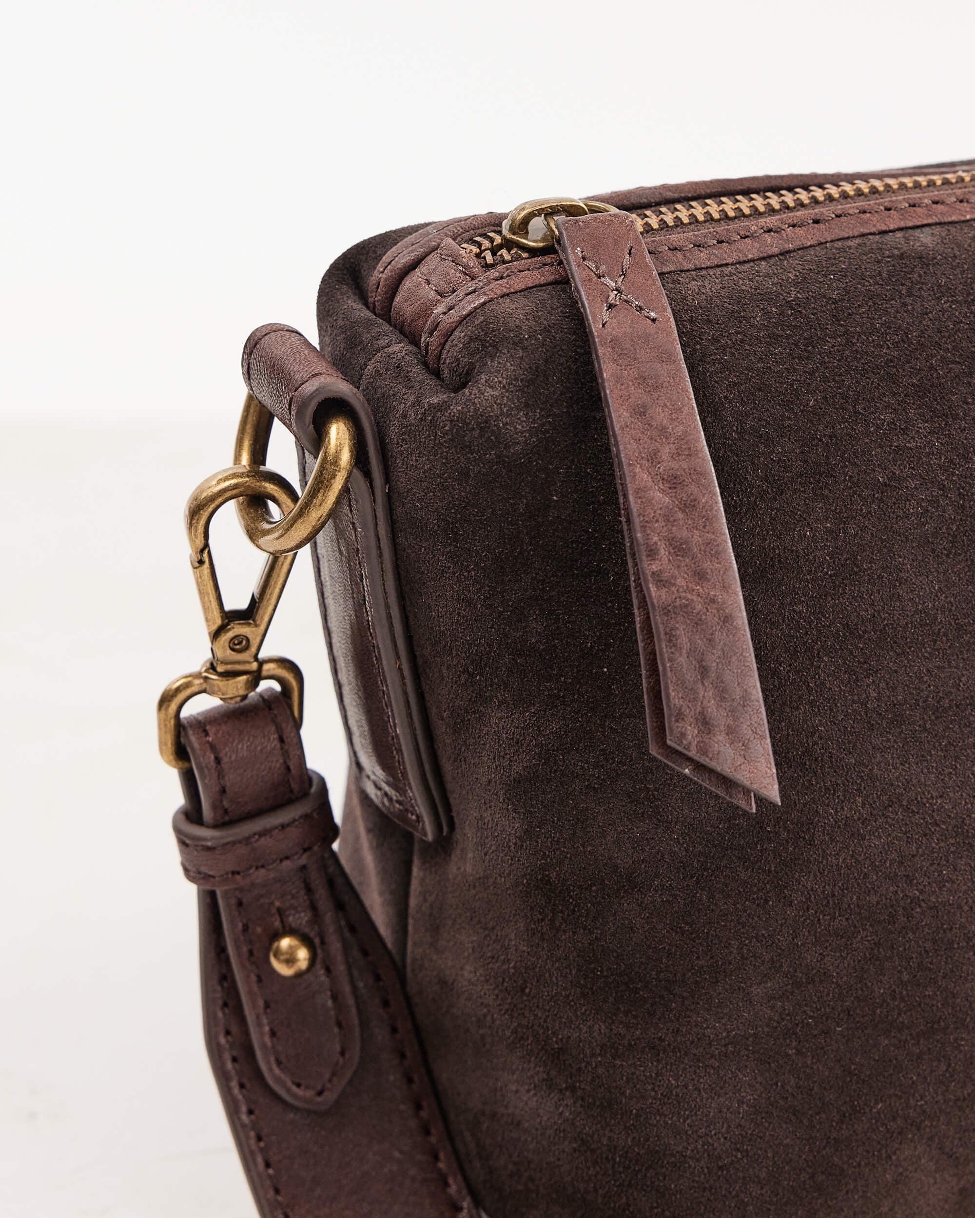 Suede Teddy Bag | Chocolate